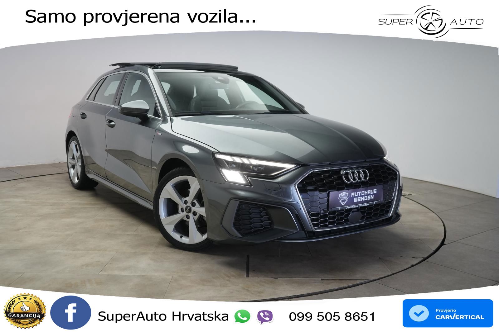 Audi A3 35 TFSI (150 KS) S tronic S line LED+GR SJED+ACC