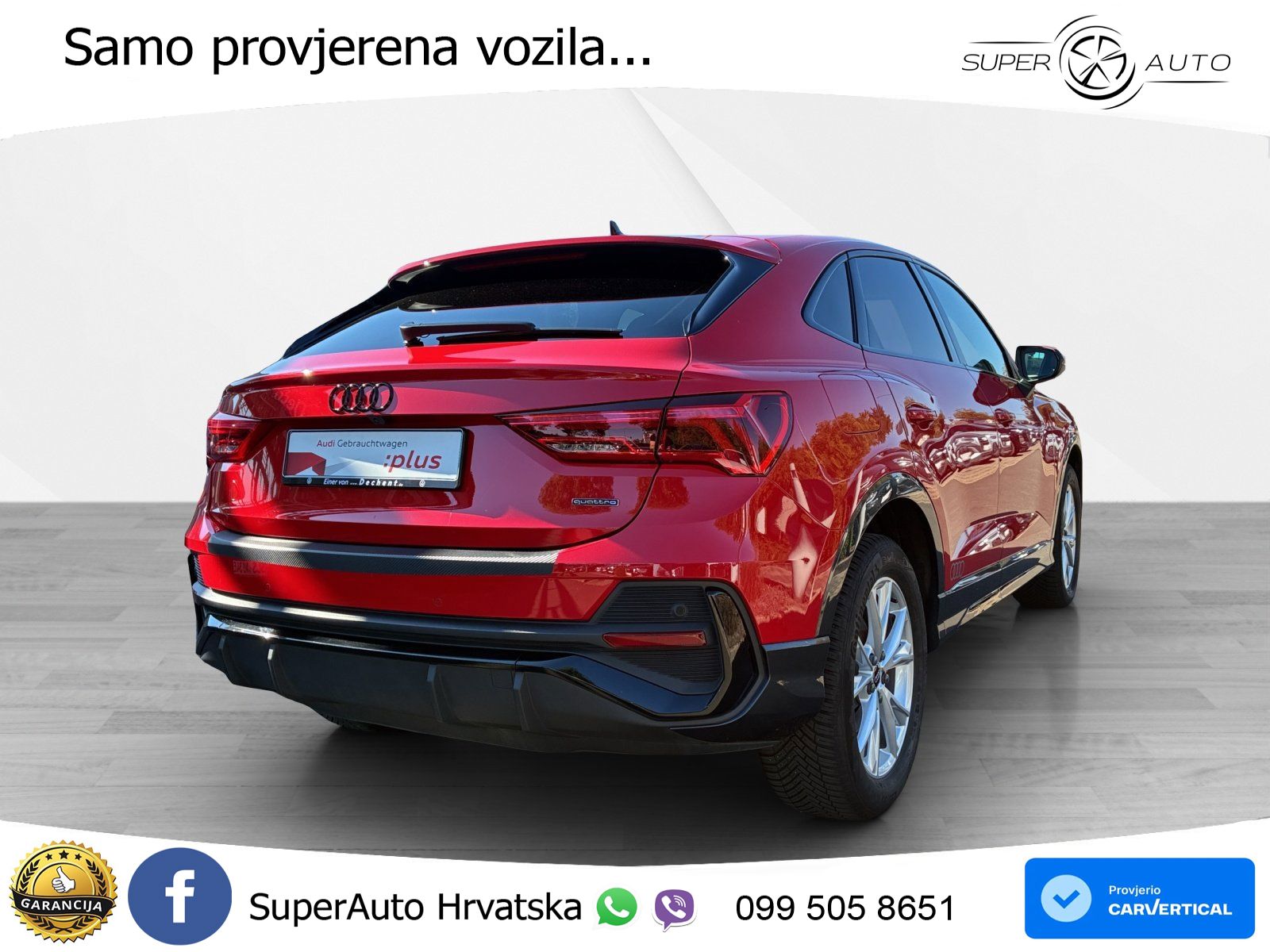 Audi Q3 Sportback 40 TFSI (190 KS) quattro S tronic S line MATRIX+GR SJED+KAM