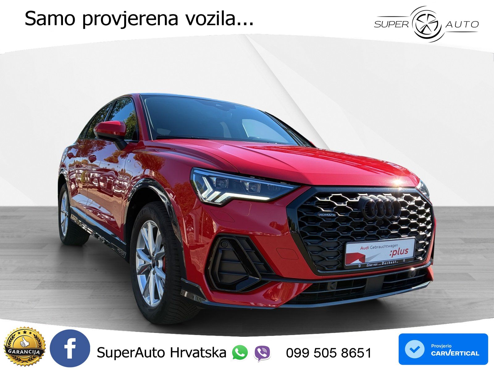 Audi Q3 Sportback 40 TFSI (190 KS) quattro S tronic S line MATRIX+GR SJED+KAM