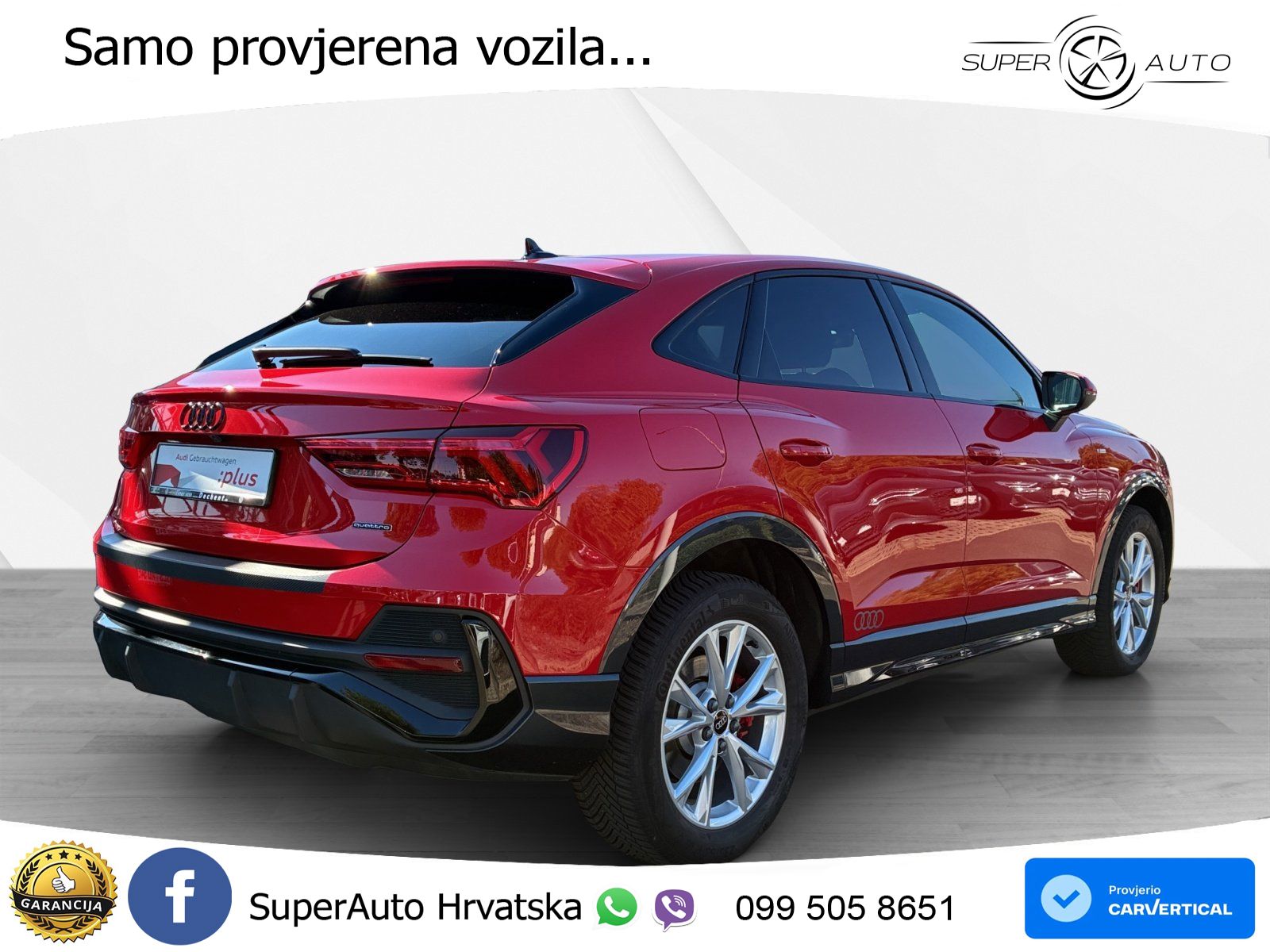 Audi Q3 Sportback 40 TFSI (190 KS) quattro S tronic S line MATRIX+GR SJED+KAM