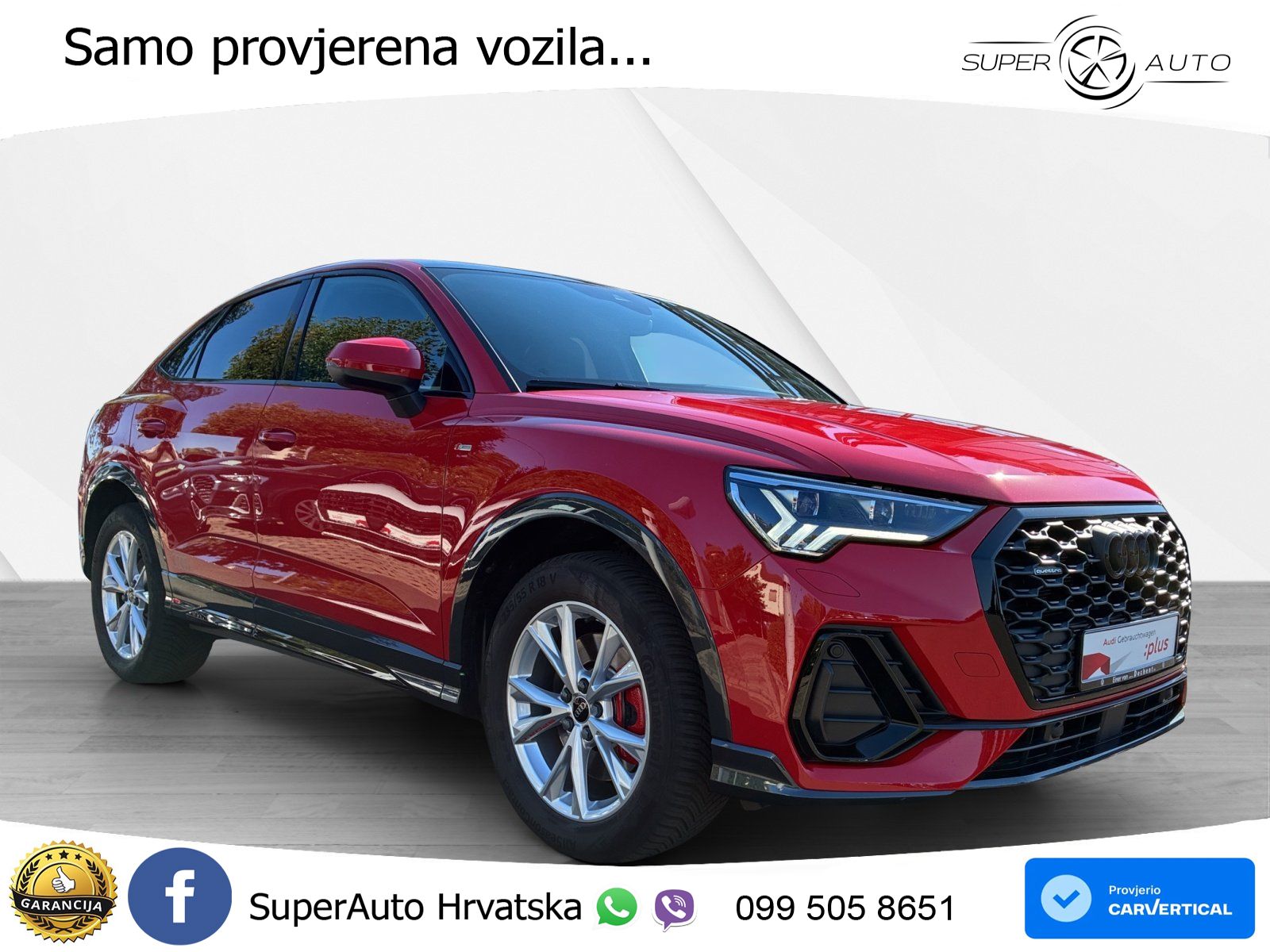 Audi Q3 Sportback 40 TFSI (190 KS) quattro S tronic S line MATRIX+GR SJED+KAM