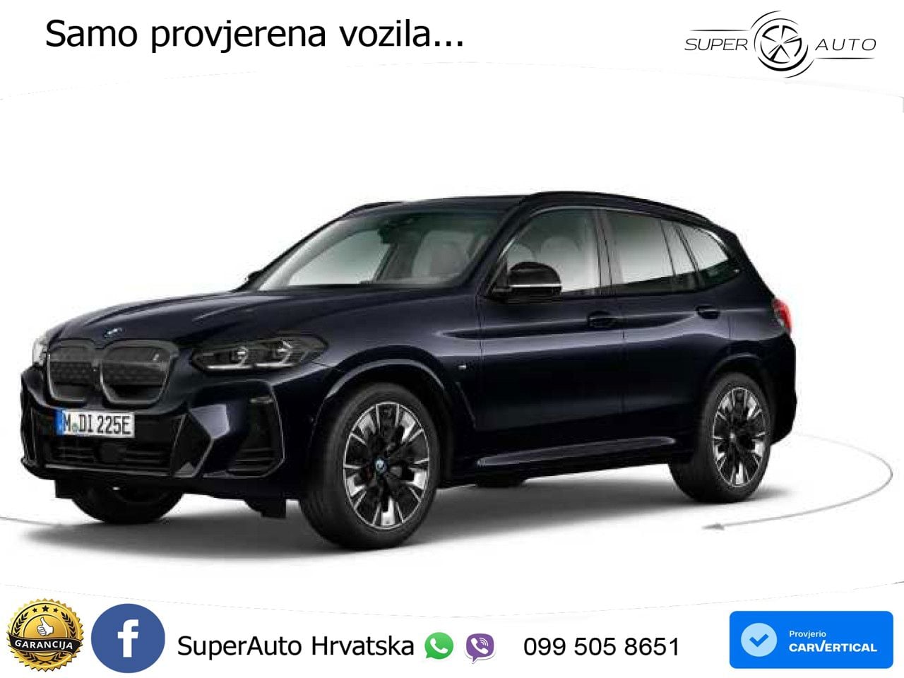 BMW iX3 80 kWh (286 KS) M Sport ACC+HEAD+GR SJED+360+PANO