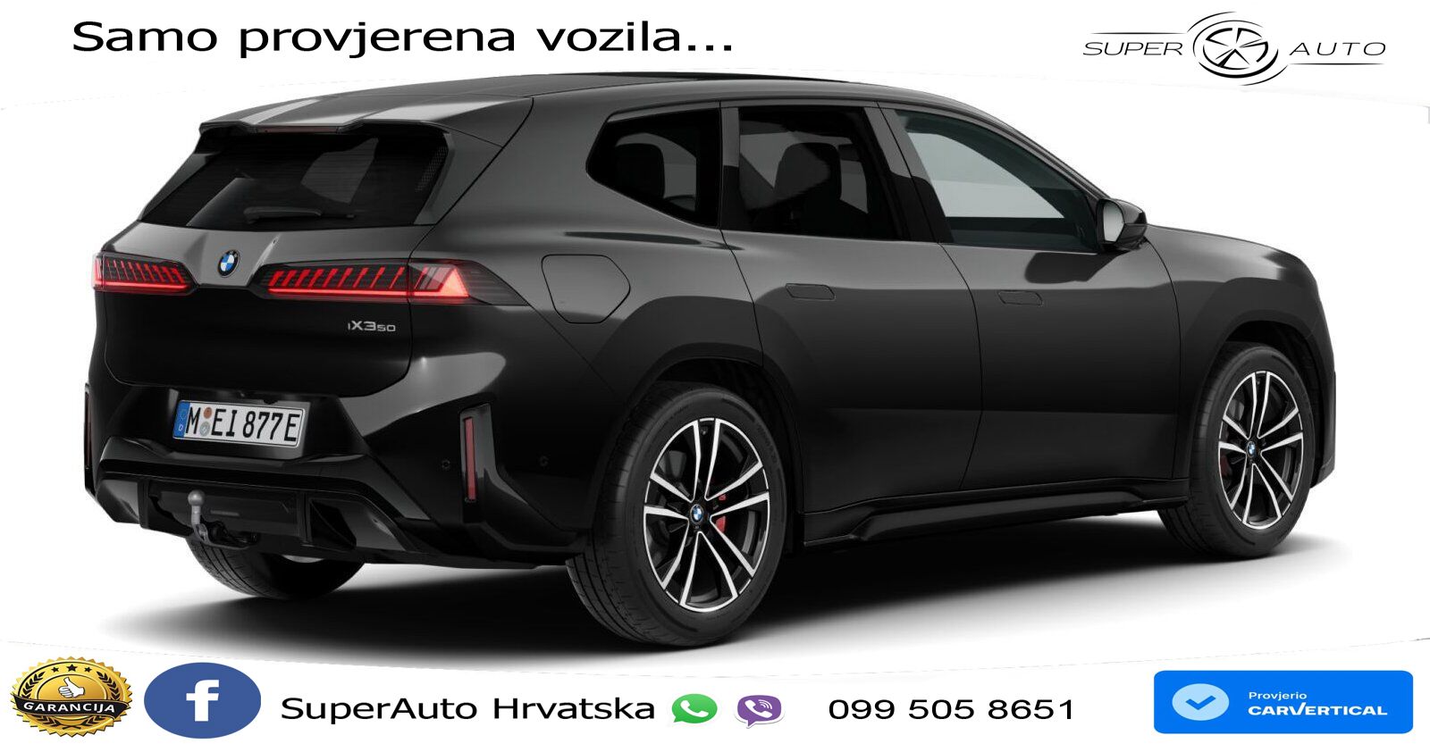 BMW iX3 50 108.7 kWh (469 KS) xDrive M Sport LED+GR SJED+ACC