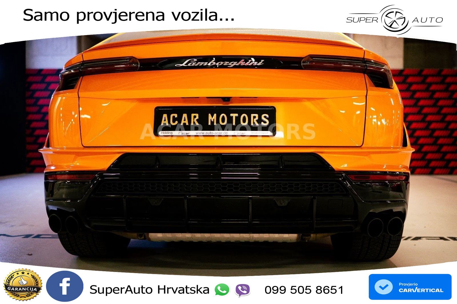Lamborghini Urus S 4.0 V8 (666 KS) 4WD Automatic ZRAČNI+ACC+GR SJED+KAM+PANO