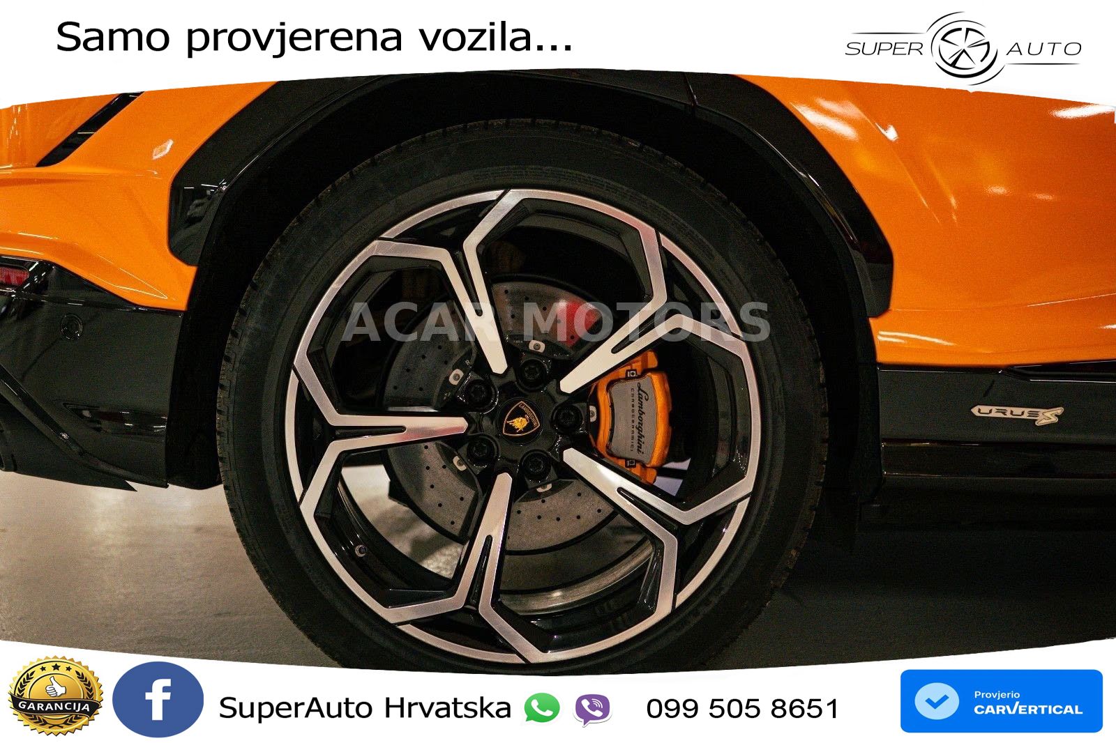 Lamborghini Urus S 4.0 V8 (666 KS) 4WD Automatic ZRAČNI+ACC+GR SJED+KAM+PANO