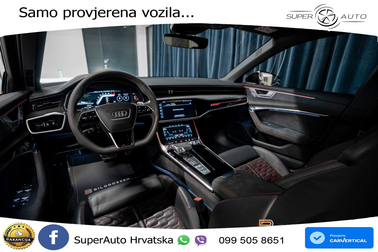 Audi RS6 Avant 4.0 TFSI V8 performance (630 KS)  quattro tiptronic LED+GR SJED+ACC