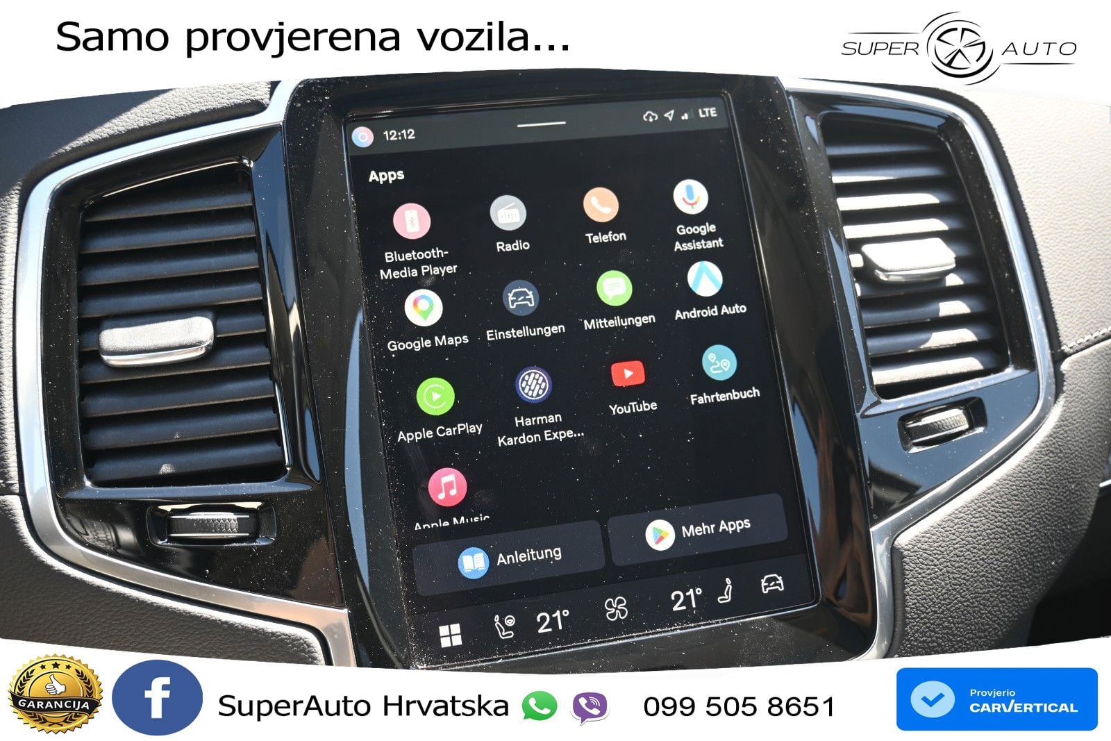 Volvo XC90 2.0 B5 Diesel AWD Automatic ACC+HEAD+4xGR SJED+360+PANO