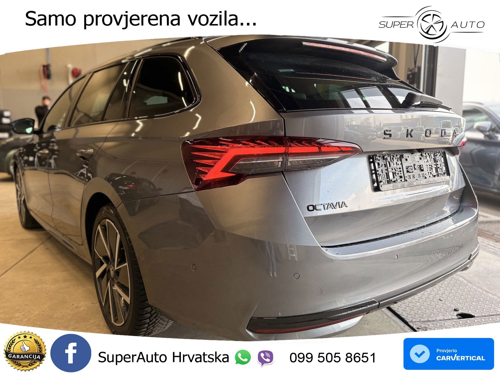 Škoda Octavia Combi 1.5 TSI (150 KS) DSG SportLine MATRIX+GR SJED+KAM
