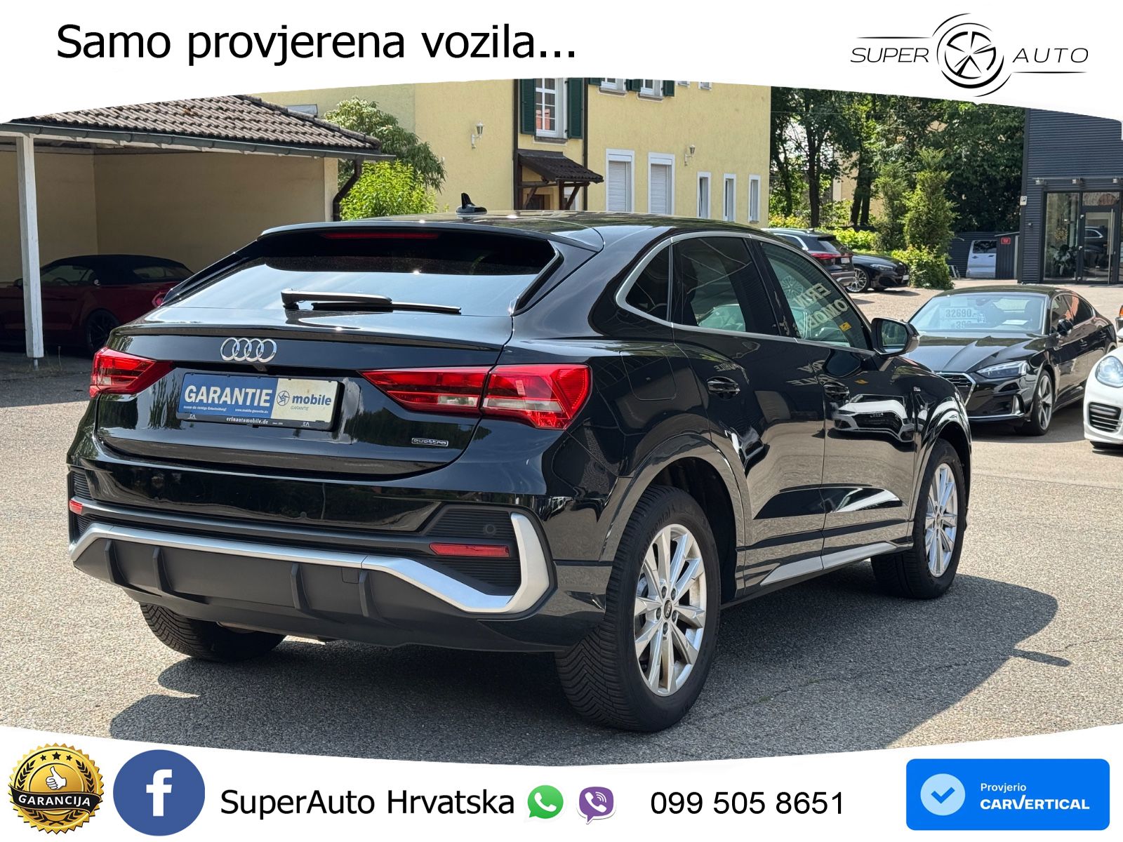 Audi Q3 Sportback 40 TDI (200 KS) quattro S tronic S line LED+GR SJED+ACC