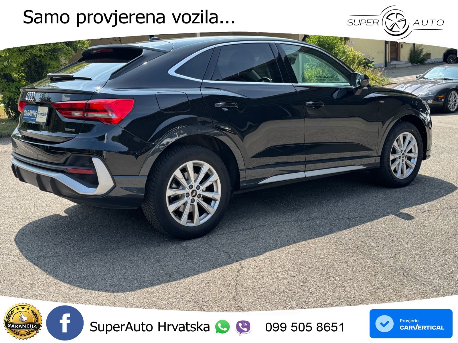 Audi Q3 Sportback 40 TDI (200 KS) quattro S tronic S line LED+GR SJED+ACC