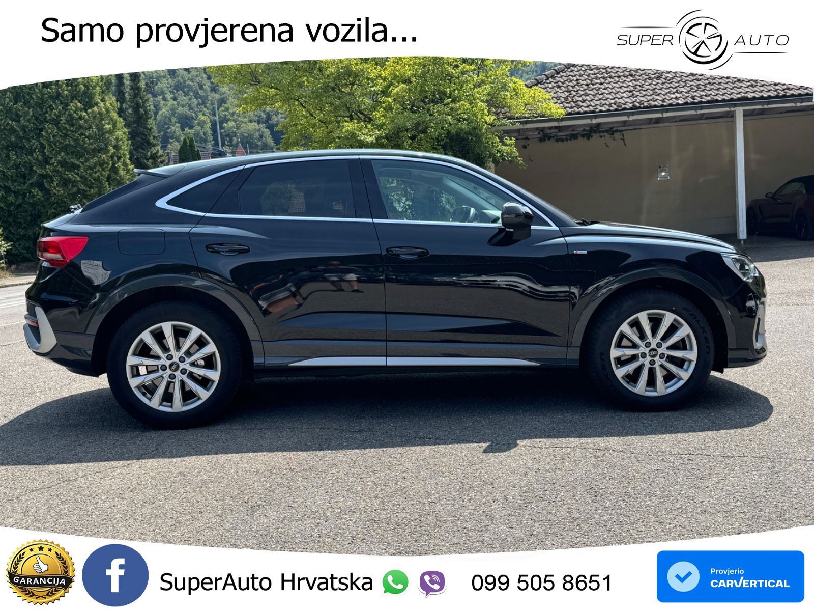 Audi Q3 Sportback 40 TDI (200 KS) quattro S tronic S line LED+GR SJED+ACC
