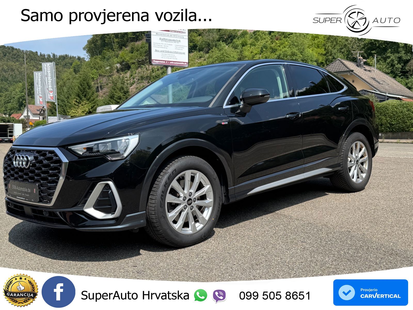 Audi Q3 Sportback 40 TDI (200 KS) quattro S tronic S line LED+GR SJED+ACC