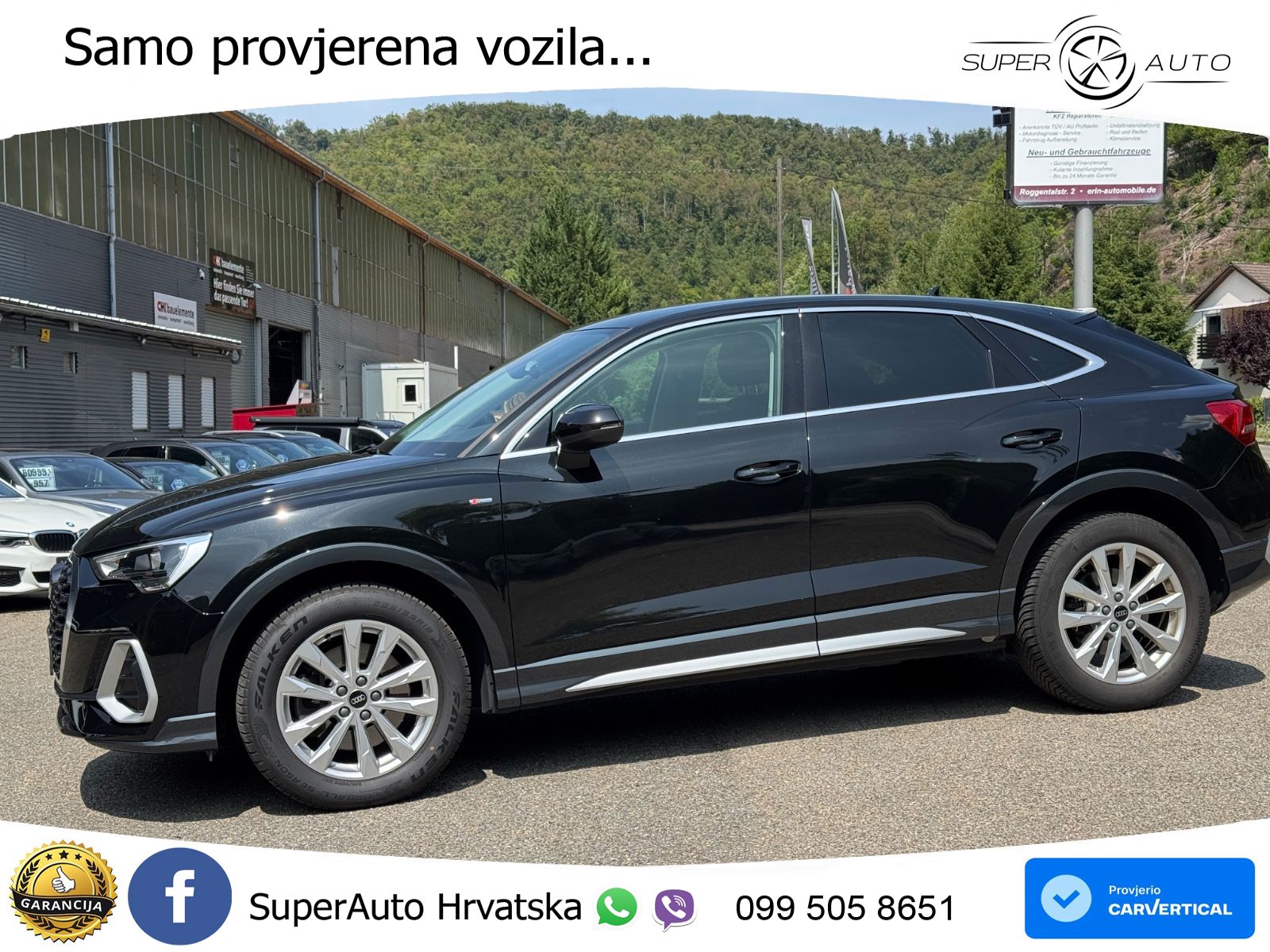 Audi Q3 Sportback 40 TDI (200 KS) quattro S tronic S line LED+GR SJED+ACC