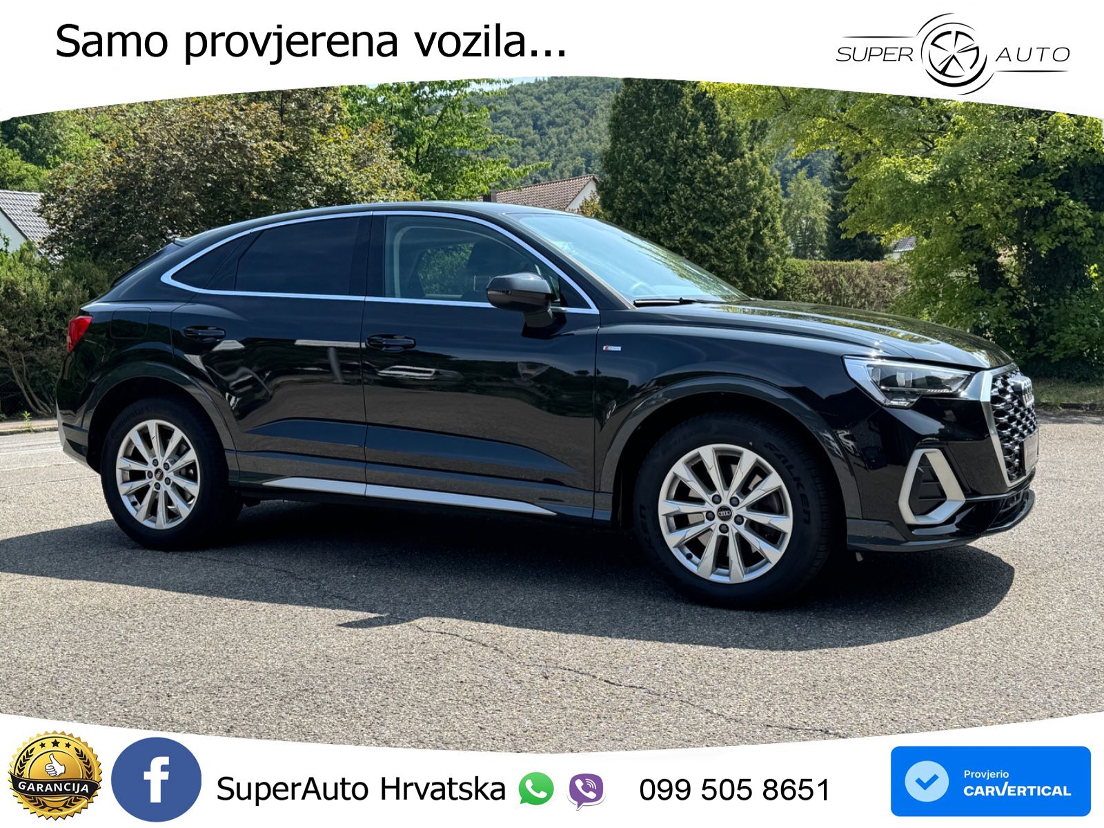 Audi Q3 Sportback 40 TDI (200 KS) quattro S tronic S line LED+GR SJED+ACC