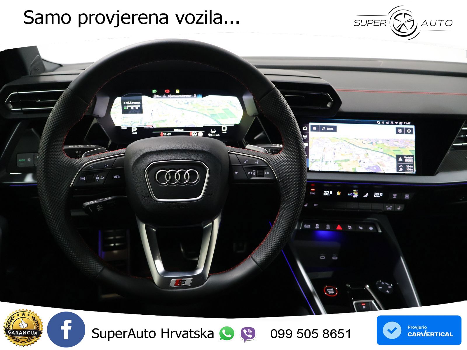 Audi S3 2.0 TFSI (333 KS) quattro S tronic MATRIX+GR SJED+KAM
