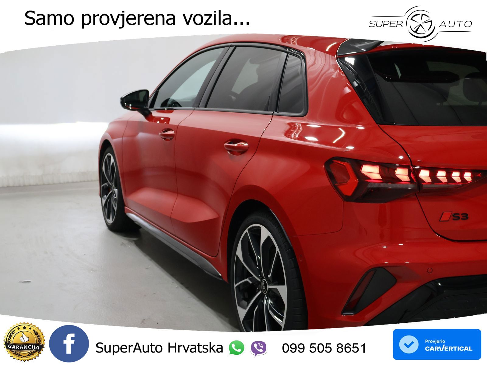 Audi S3 2.0 TFSI (333 KS) quattro S tronic MATRIX+GR SJED+KAM