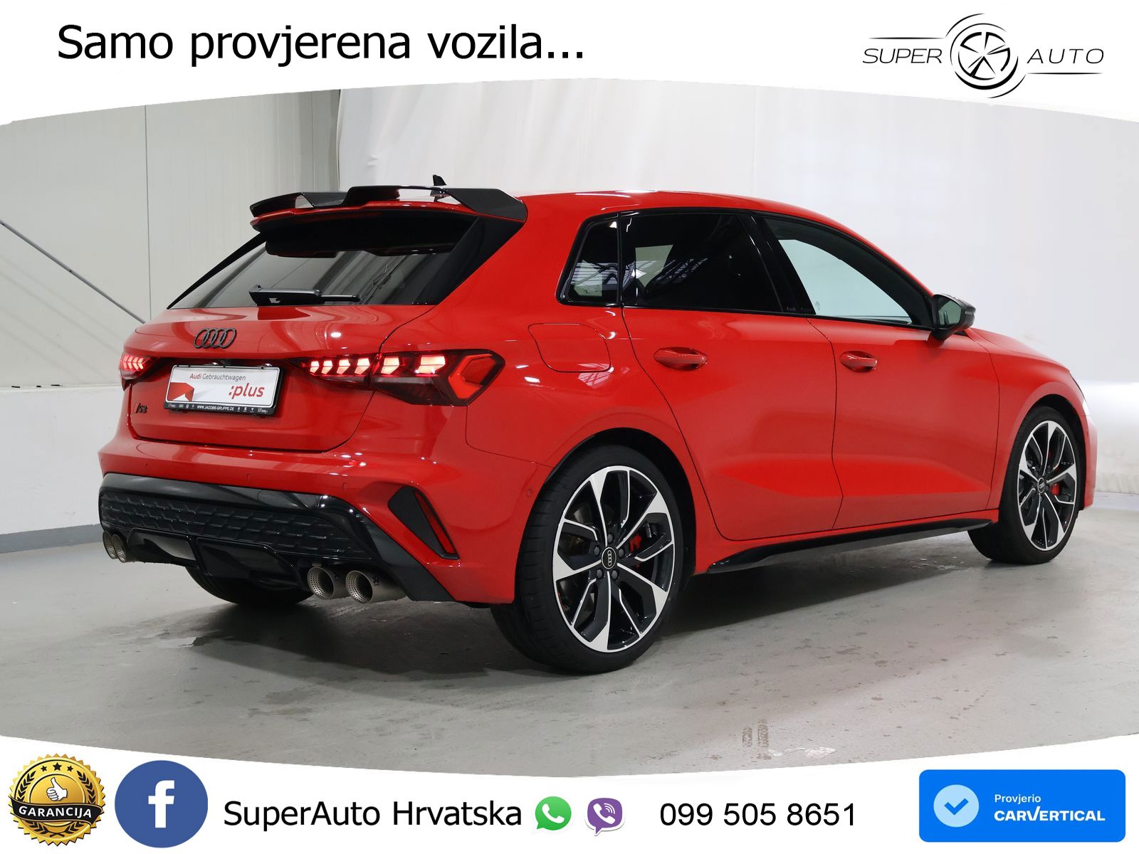Audi S3 2.0 TFSI (333 KS) quattro S tronic MATRIX+GR SJED+KAM