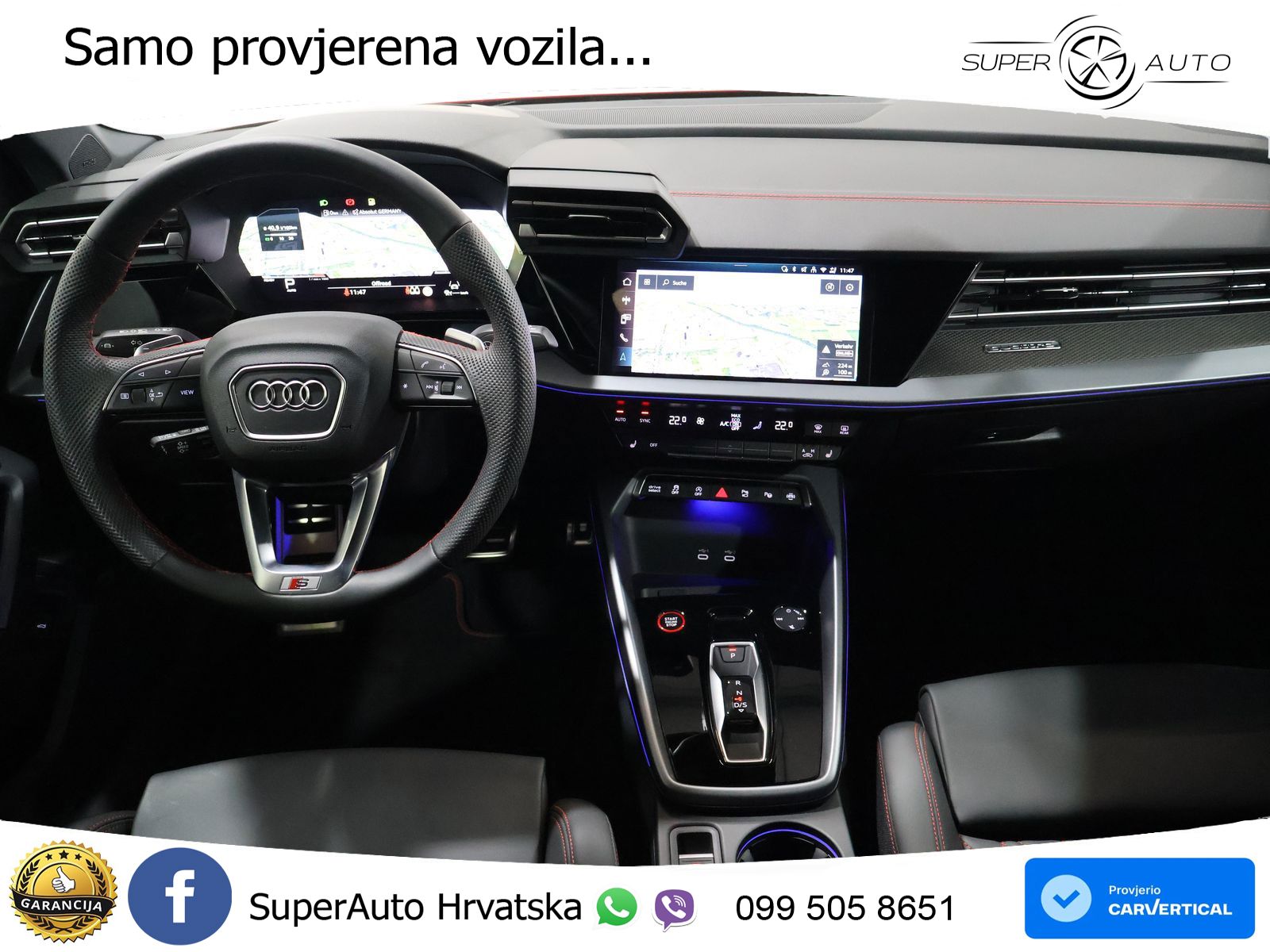 Audi S3 2.0 TFSI (333 KS) quattro S tronic MATRIX+GR SJED+KAM