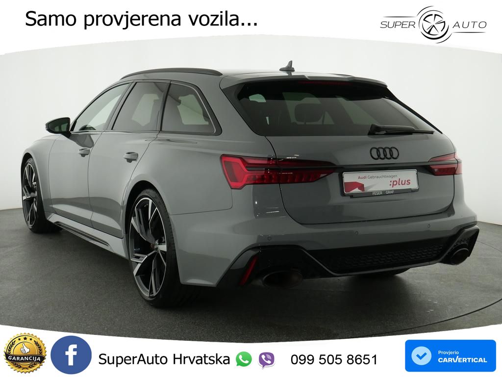 Audi RS6 Avant 4.0 TFSI V8 (600 KS) quattro Tiptronic Kuka ZRAČNI+ACC+4xGR SJED+360