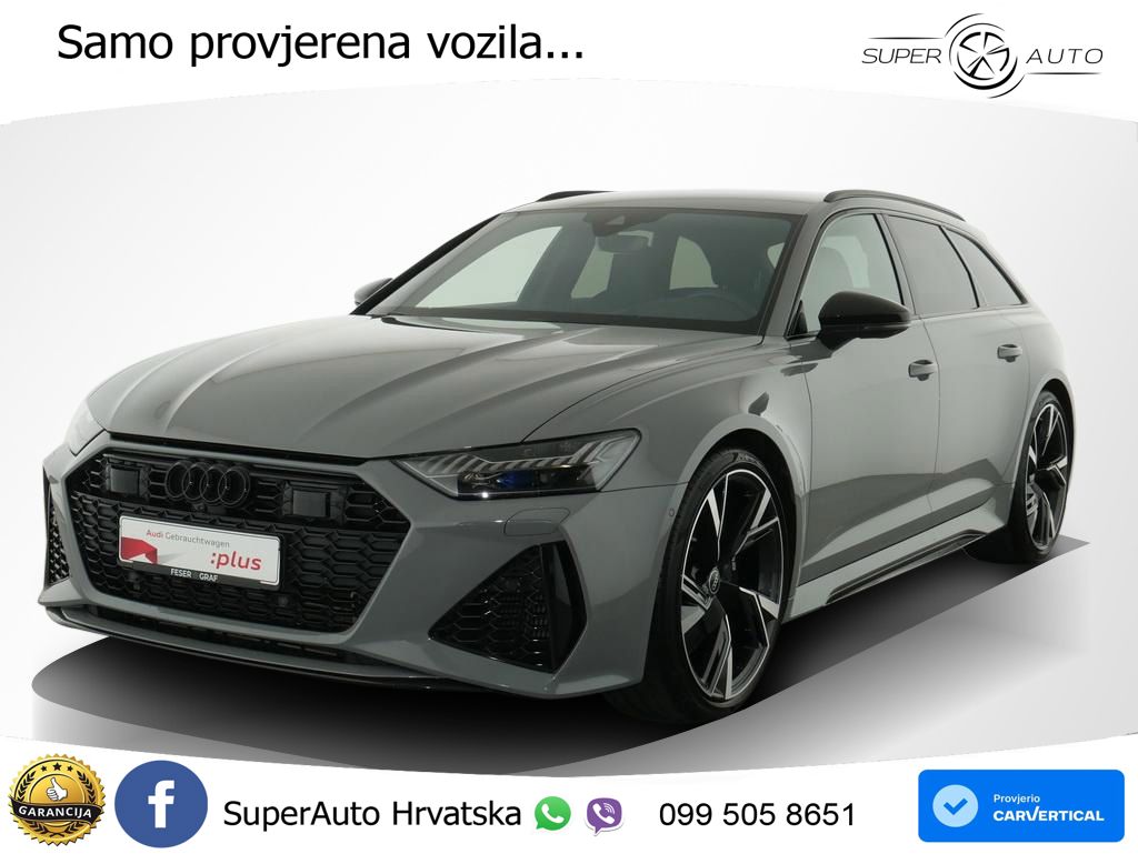 Audi RS6 Avant 4.0 TFSI V8 (600 KS) quattro Tiptronic Kuka ZRAČNI+ACC+4xGR SJED+360