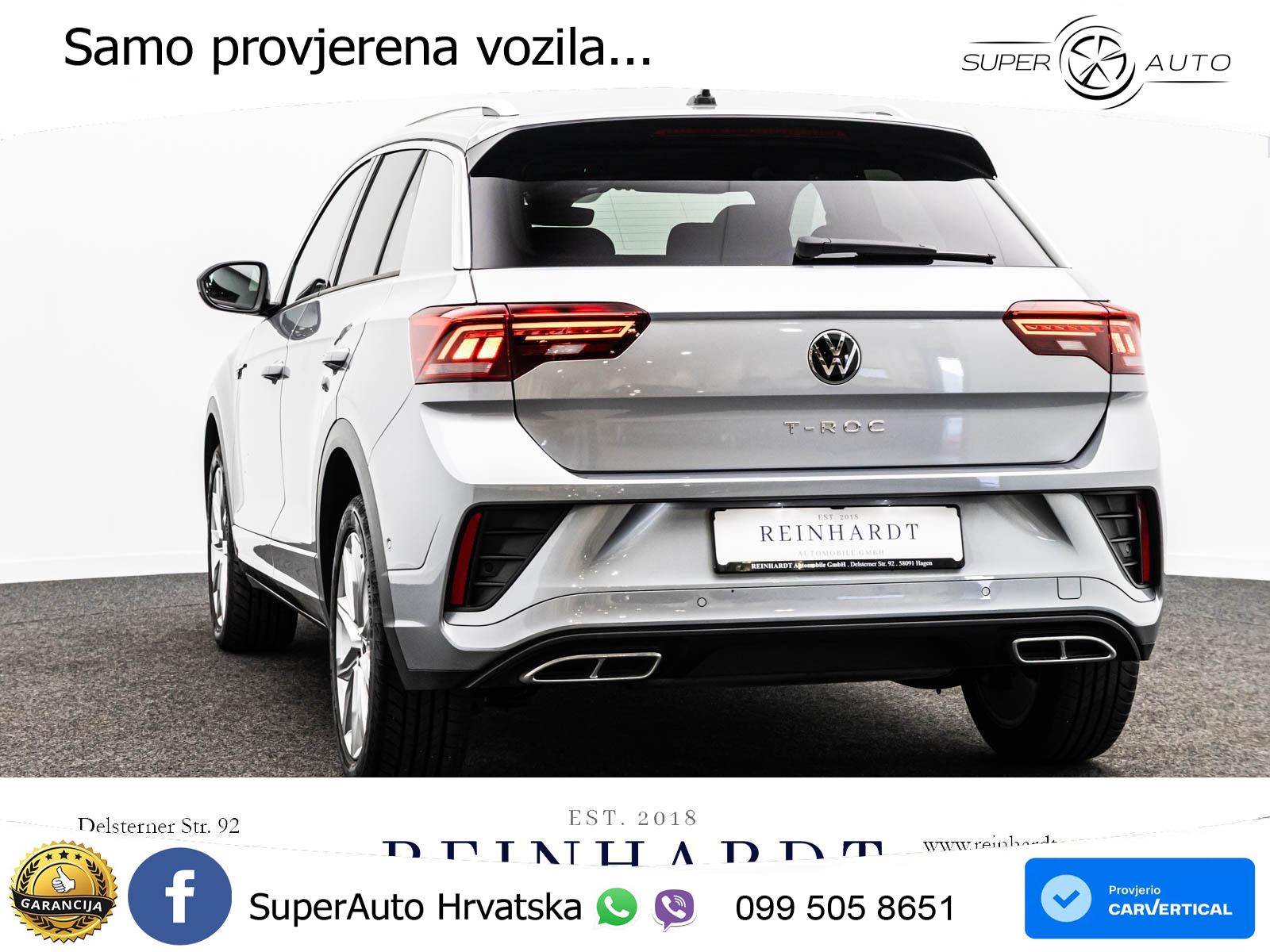 Volkswagen T-Roc 1.5 TSI (150 KS) DSG R-Line LED+GR SJED+ACC