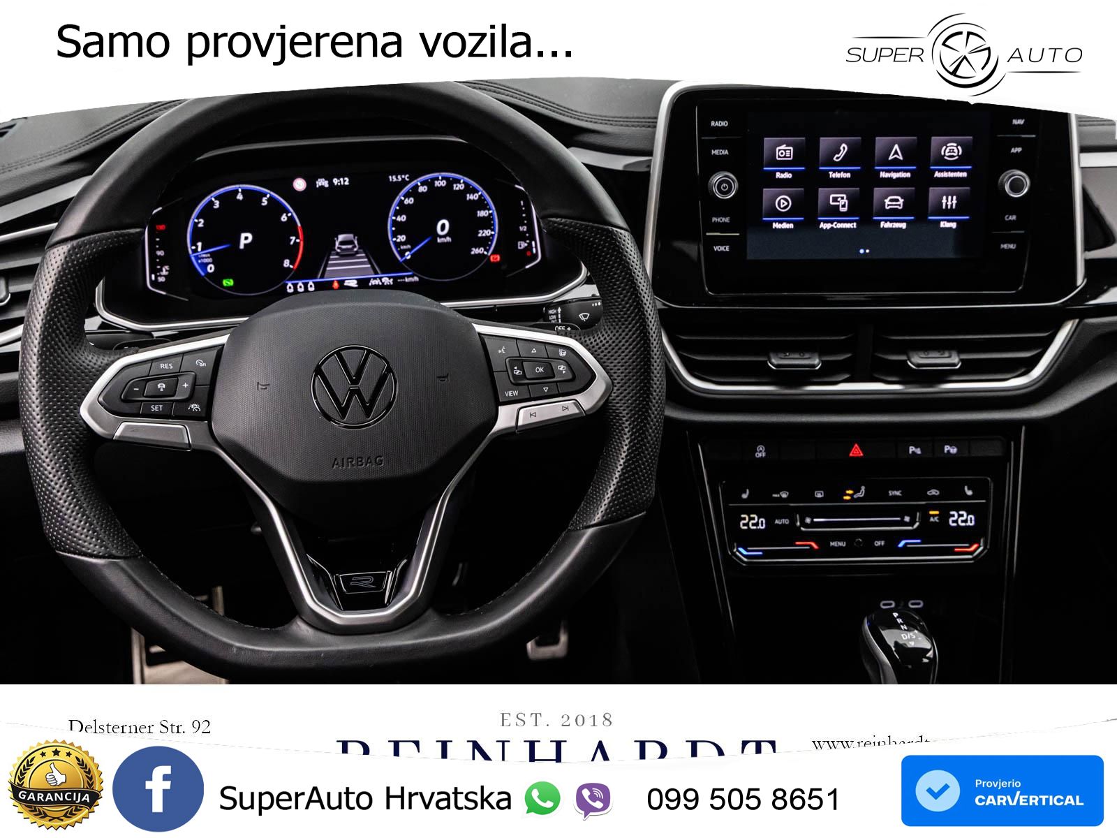 Volkswagen T-Roc 1.5 TSI (150 KS) DSG R-Line LED+GR SJED+ACC