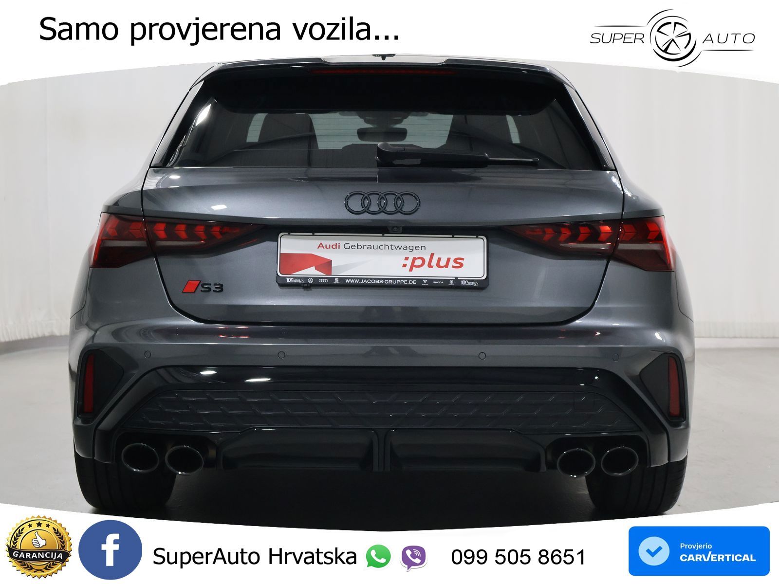 Audi S3 2.0 TFSI (333 KS) quattro S tronic MATRIX+GR SJED+KAM