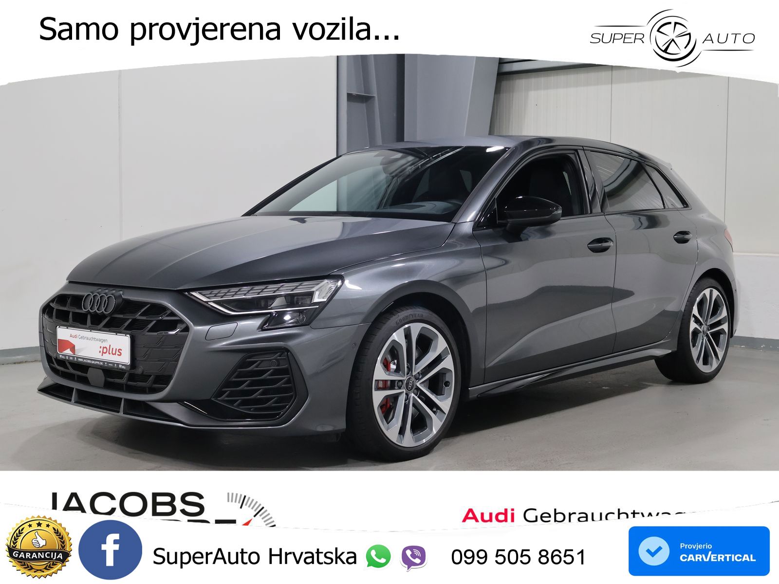 Audi S3 2.0 TFSI (333 KS) quattro S tronic MATRIX+GR SJED+KAM