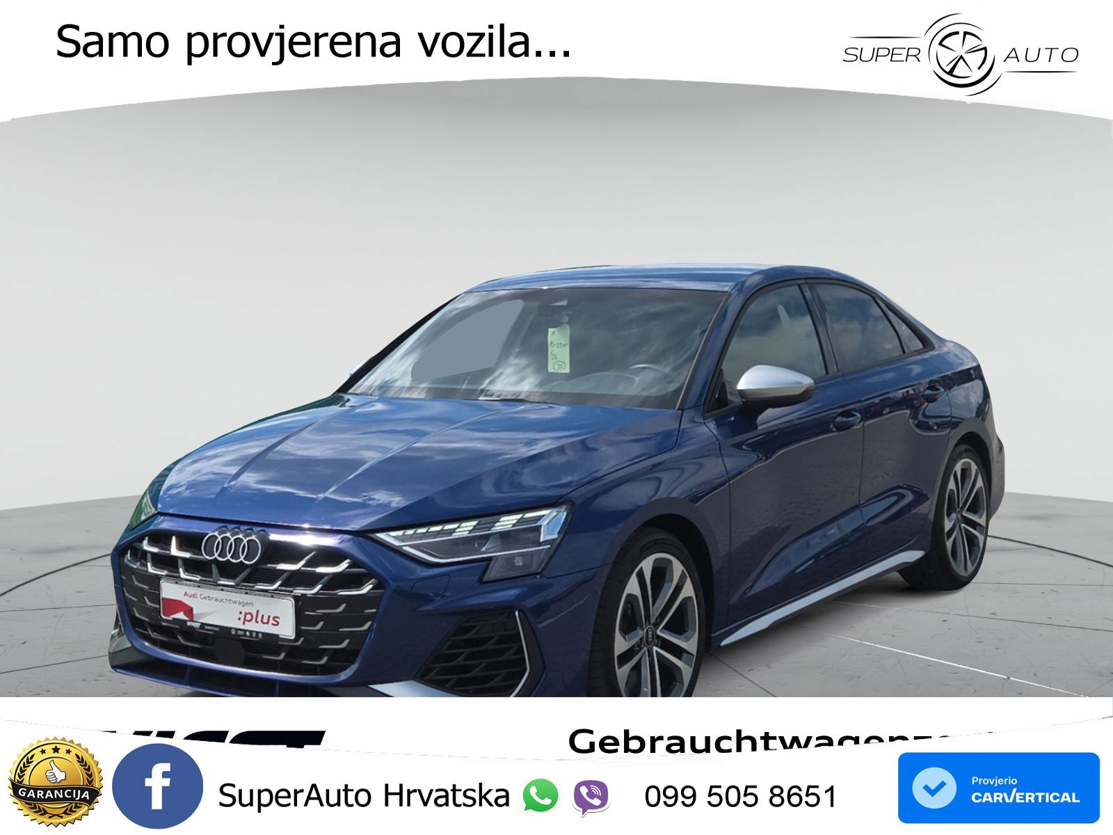 Audi S3 Limuzina 2.0 TFSI (333 KS) quattro S tronic LED+GR SJED+ACC