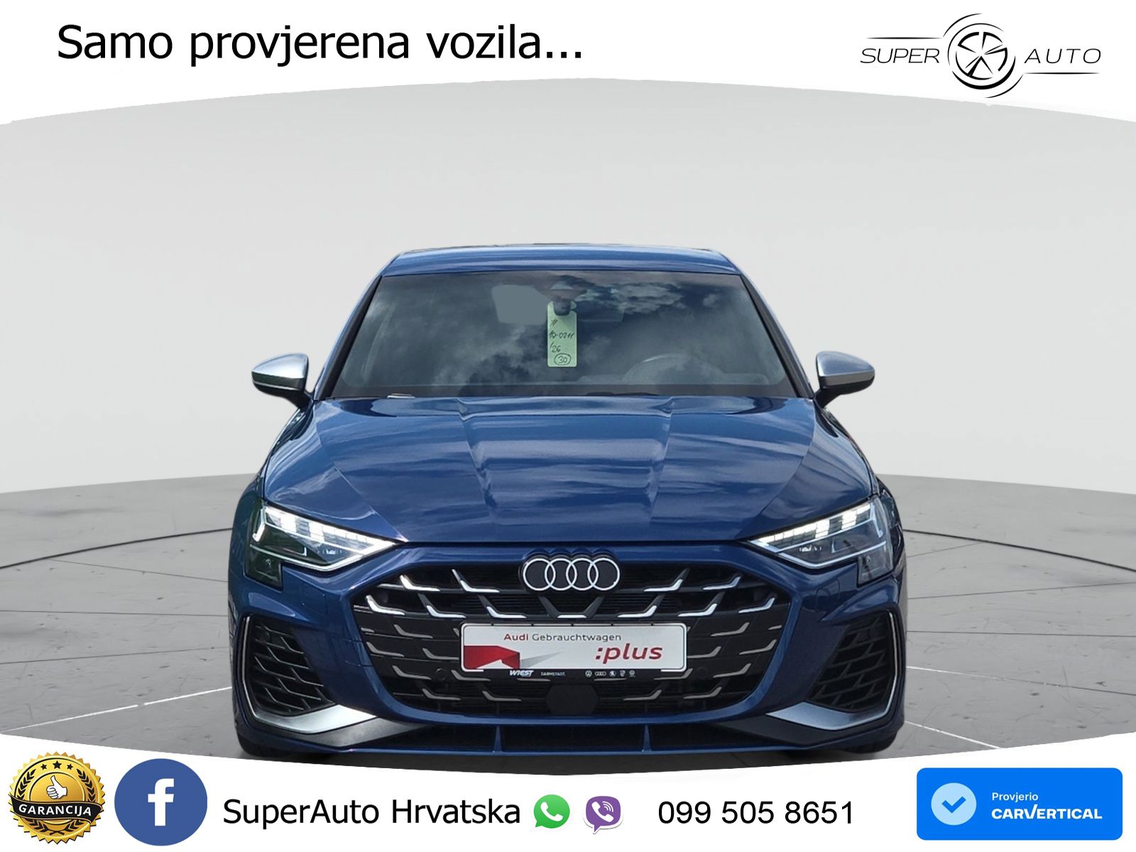 Audi S3 Limuzina 2.0 TFSI (333 KS) quattro S tronic LED+GR SJED+ACC
