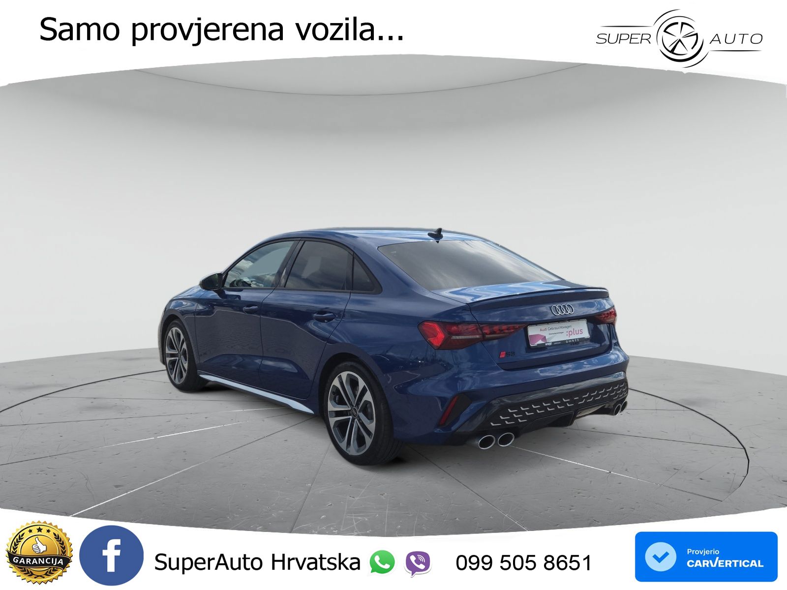 Audi S3 Limuzina 2.0 TFSI (333 KS) quattro S tronic LED+GR SJED+ACC