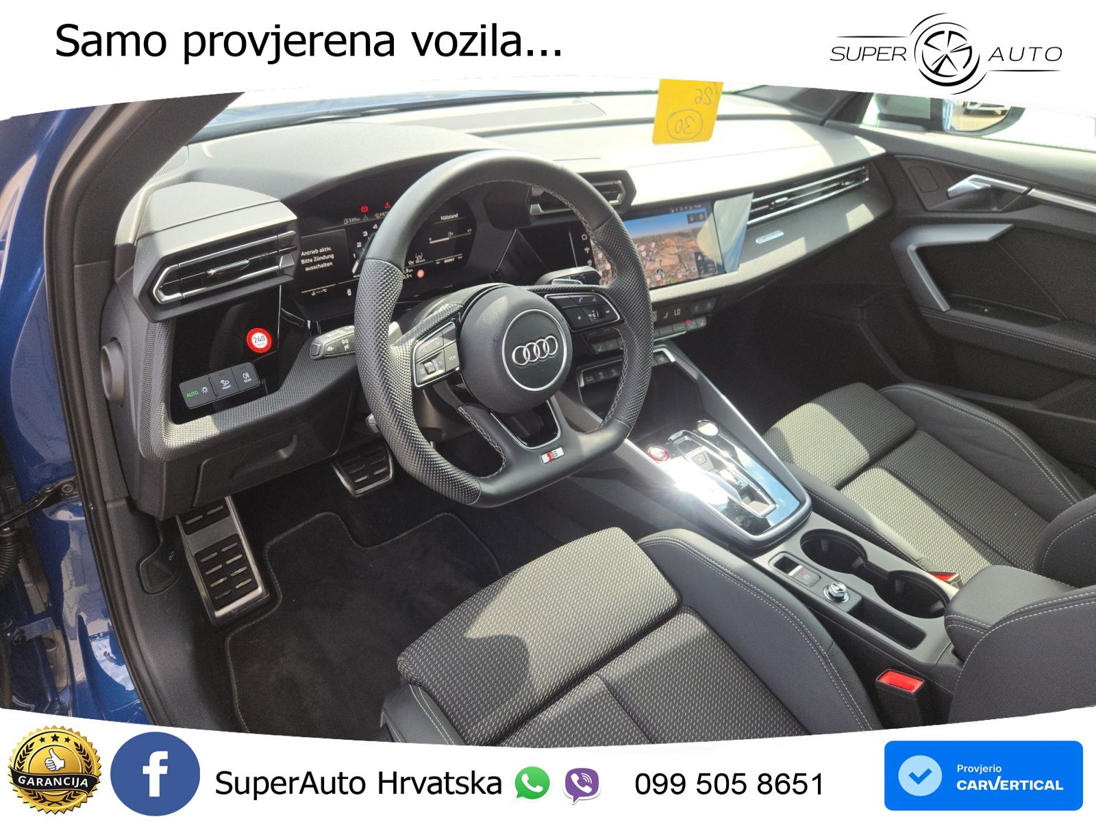 Audi S3 Limuzina 2.0 TFSI (333 KS) quattro S tronic LED+GR SJED+ACC