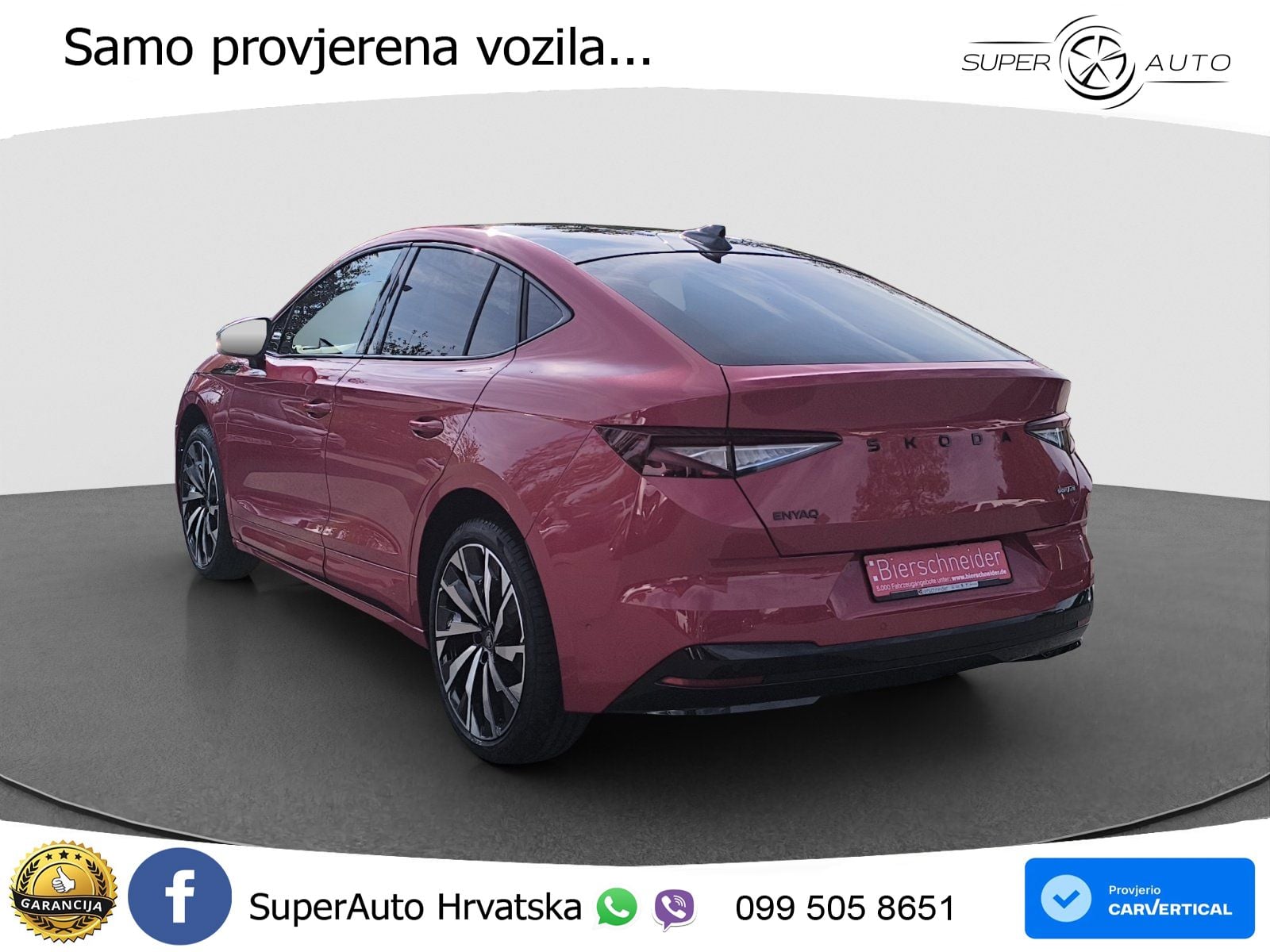 Škoda Enyaq Coupe iV 85 82 kWh (286 KS) SportLine MATRIX+GR SJED+KAM