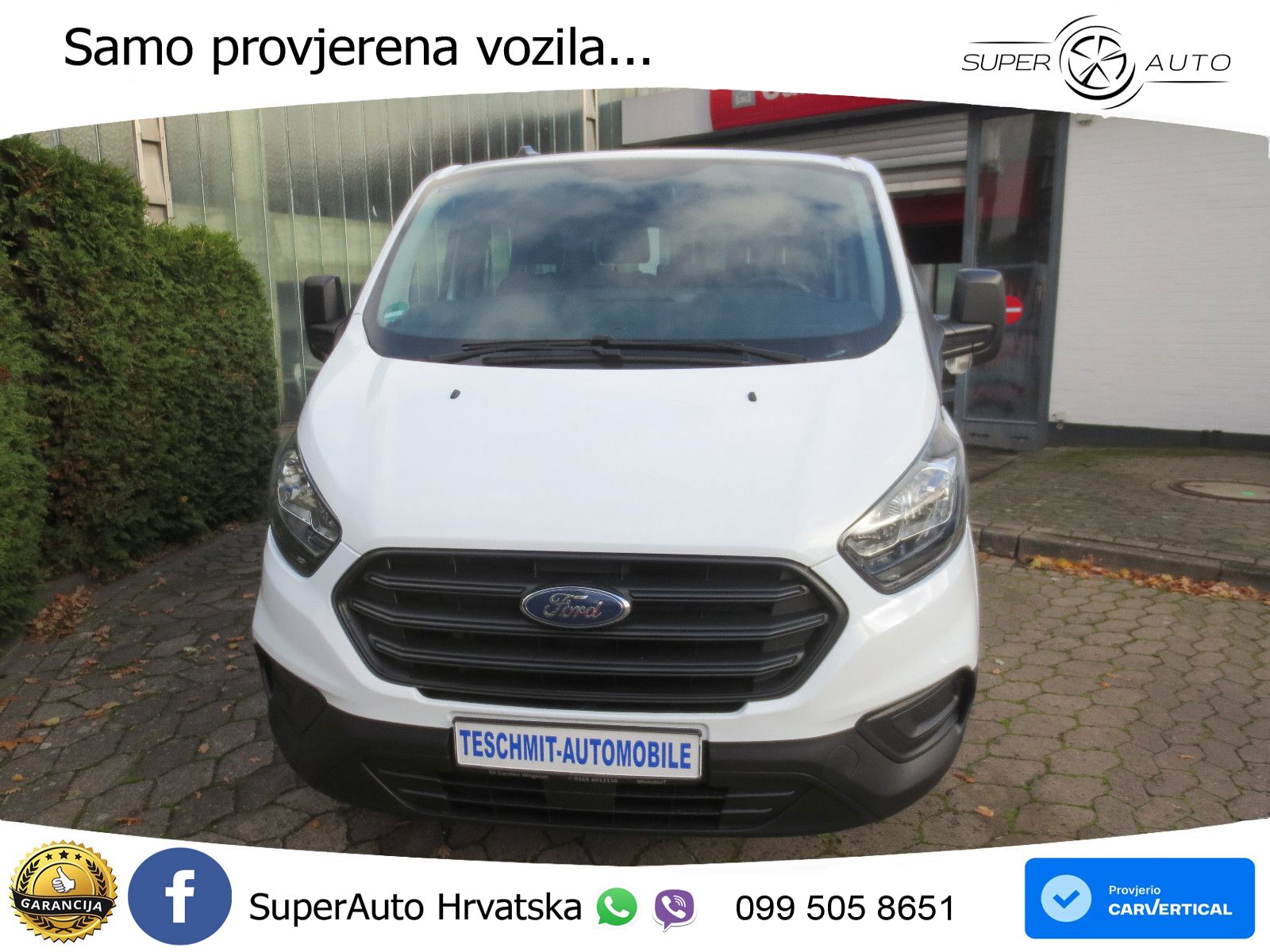 Ford Transit Custom Kombi 320 L1 Klima/9-Sitzer/1.Hd 105 KS