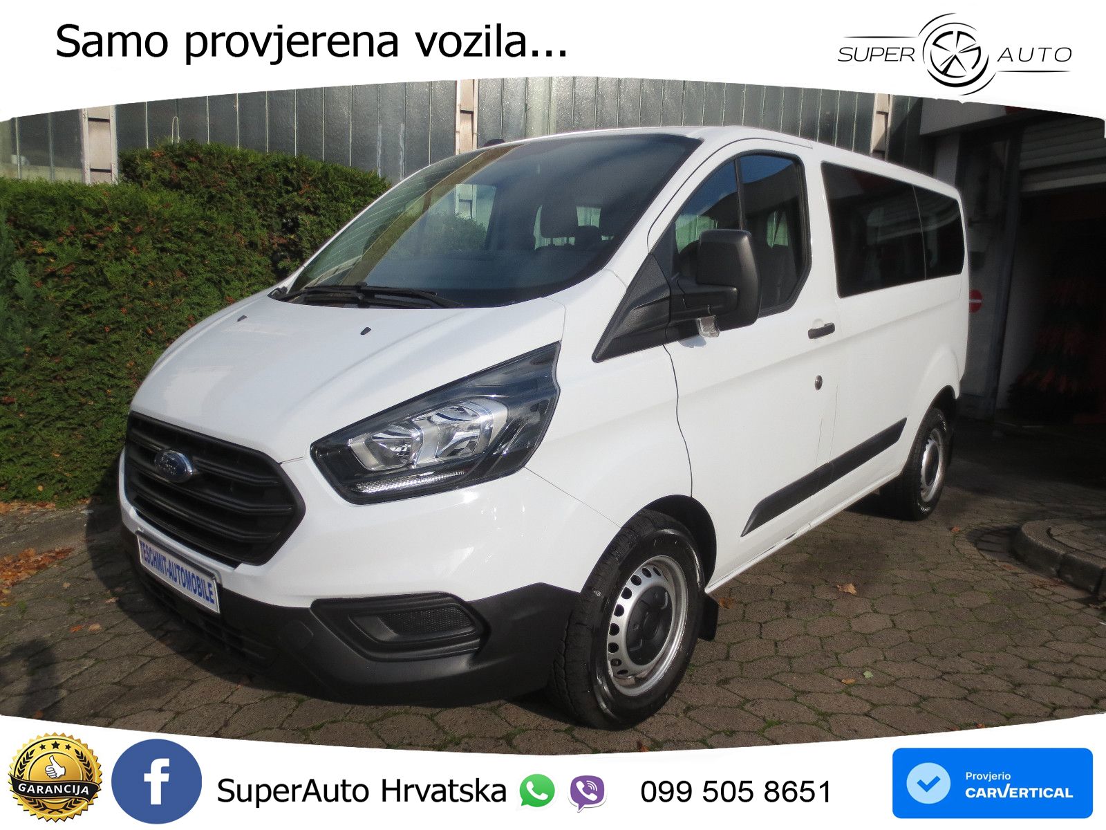 Ford Transit Custom Kombi 320 L1 Klima/9-Sitzer/1.Hd 105 KS