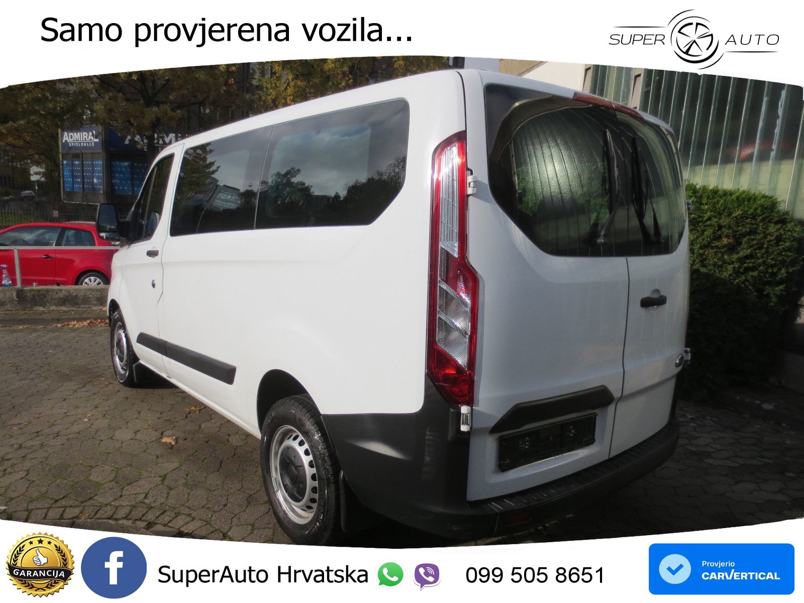 Ford Transit Custom Kombi 320 L1 Klima/9-Sitzer/1.Hd 105 KS