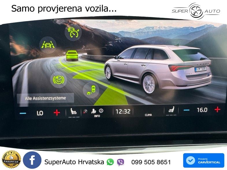 Škoda Octavia Combi 2.0 TDI (150 KS) DSG LED+GR SJED+ACC