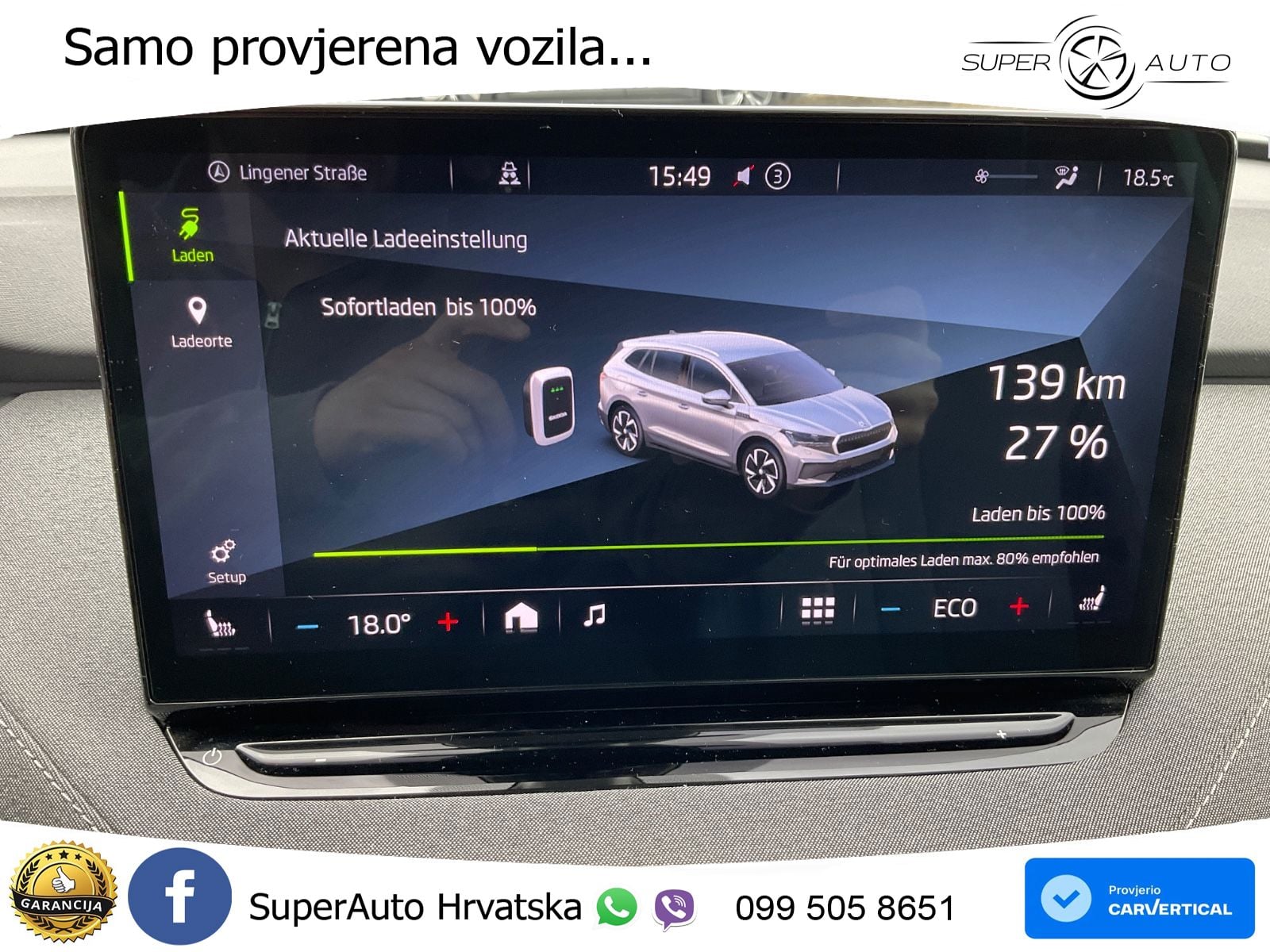 Škoda Enyaq iV 80 82 kWh (204 KS) LED+GR SJED+ACC