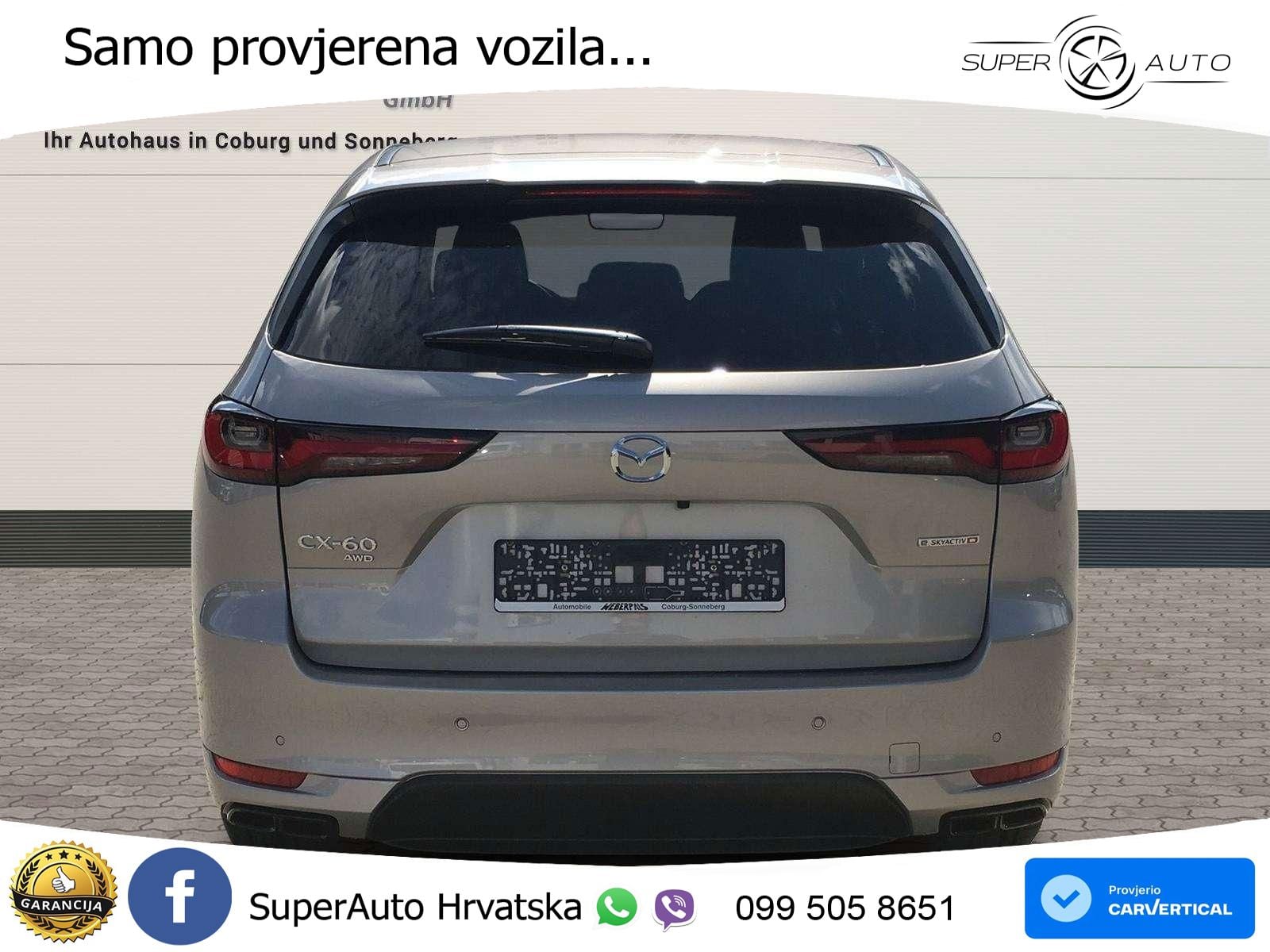 Mazda CX-60 3.3 e-Skyactiv D (254 KS) AWD Automatic LED+GR SJED+ACC