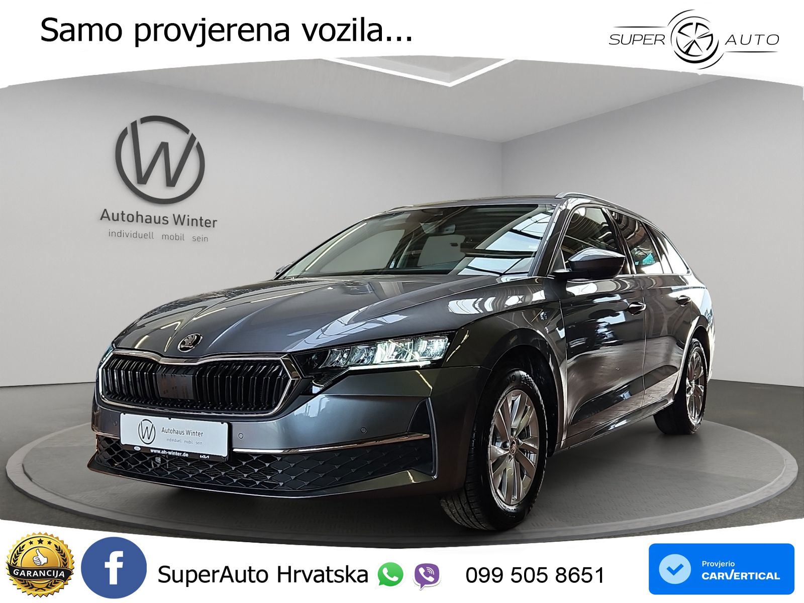Škoda Octavia Combi 2.0 TDI (150 KS) DSG Selection LED+GR SJED+ACC