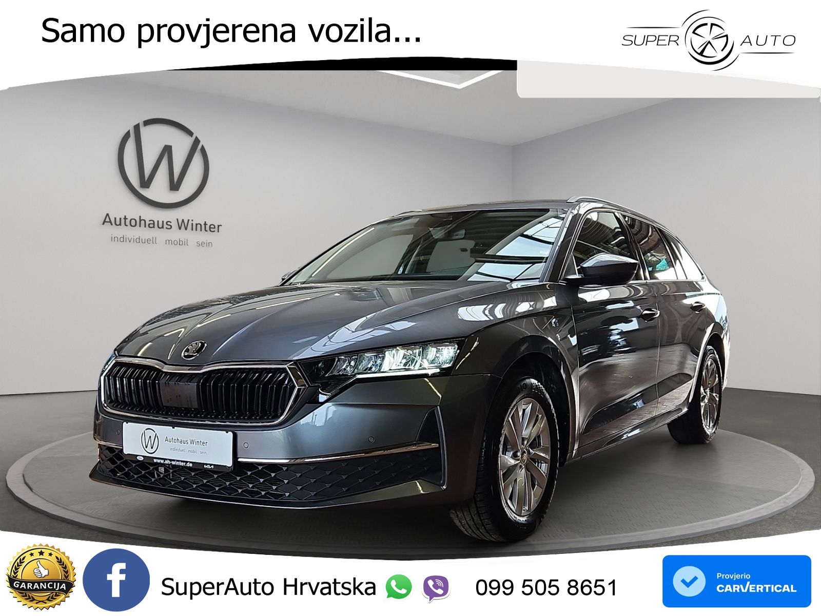 Škoda Octavia Combi 2.0 TDI (150 KS) DSG Selection LED+GR SJED+ACC