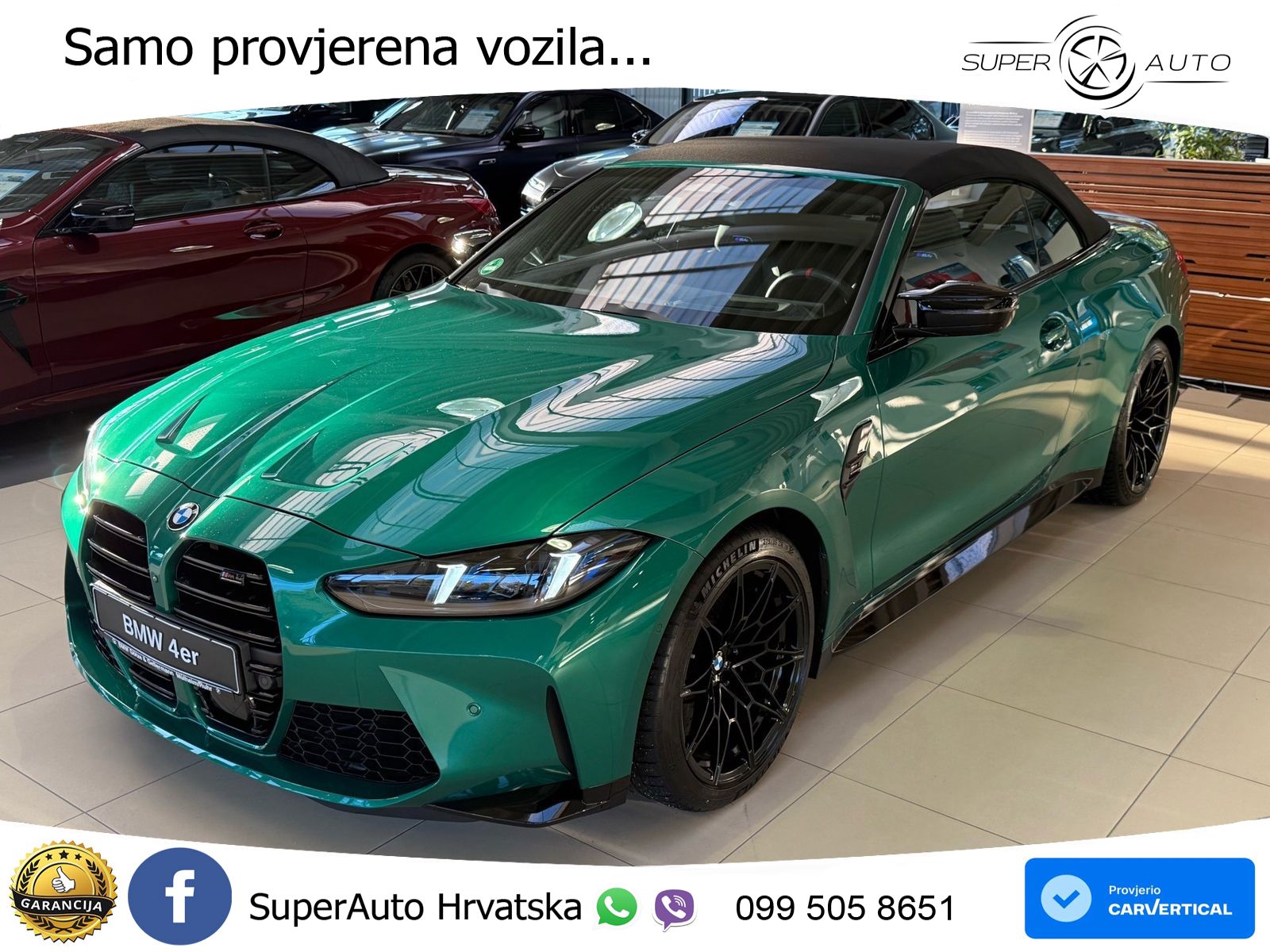 BMW M4 Convertible Competition 3.0 (530 KS) xDrive Steptronic LED+GR SJED+ACC