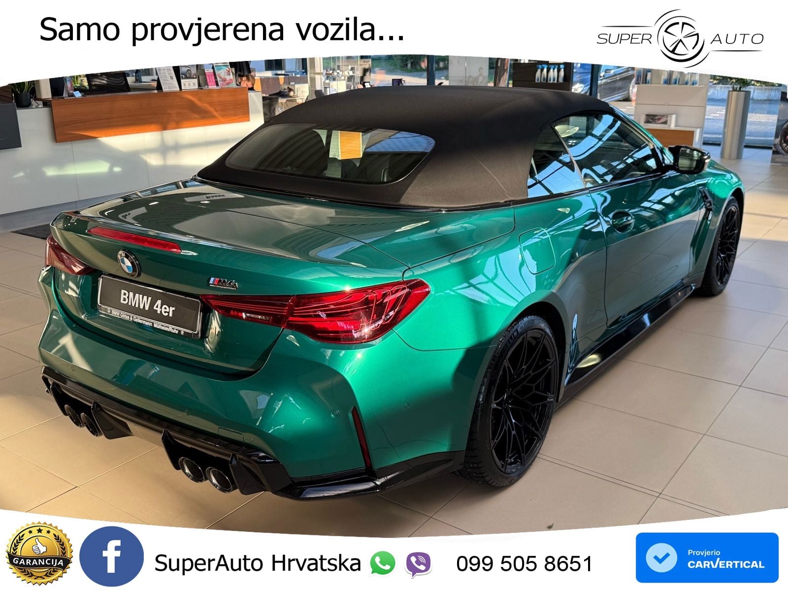 BMW M4 Convertible Competition 3.0 (530 KS) xDrive Steptronic LED+GR SJED+ACC