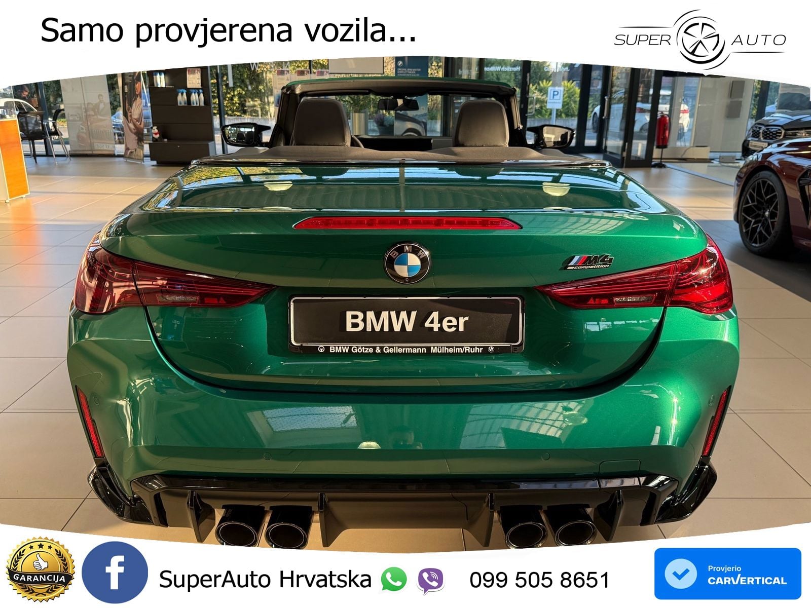 BMW M4 Convertible Competition 3.0 (530 KS) xDrive Steptronic LED+GR SJED+ACC