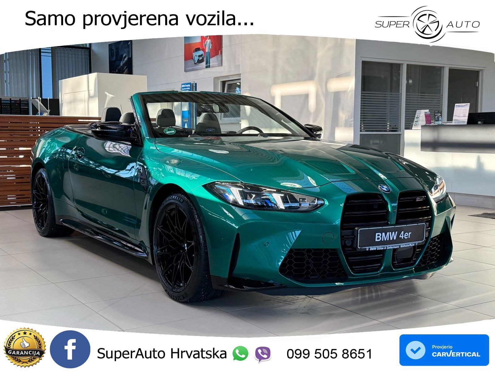 BMW M4 Convertible Competition 3.0 (530 KS) xDrive Steptronic LED+GR SJED+ACC