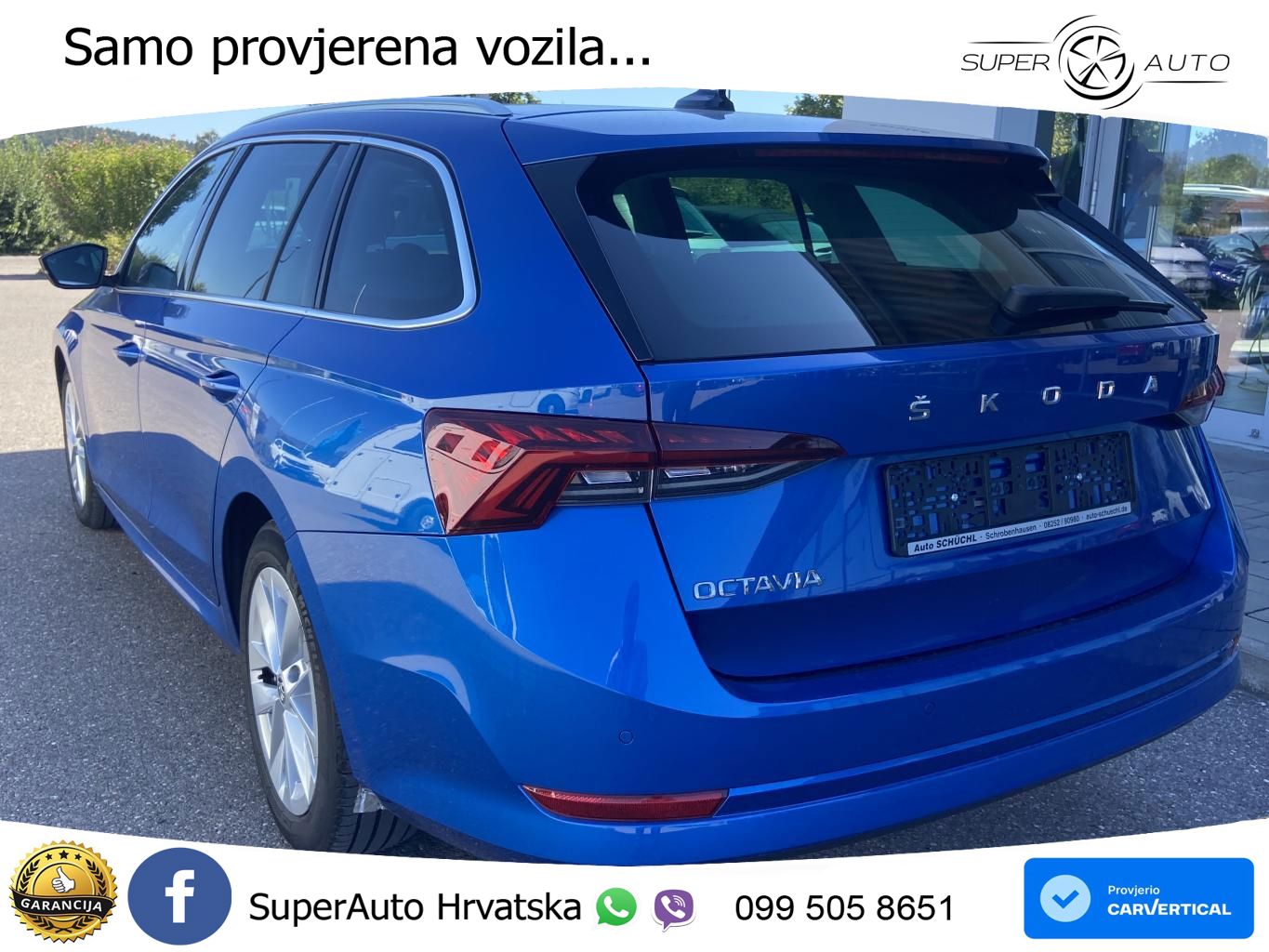 Škoda Octavia Combi 2.0 TDI (150 KS) DSG LED+GR SJED+ACC