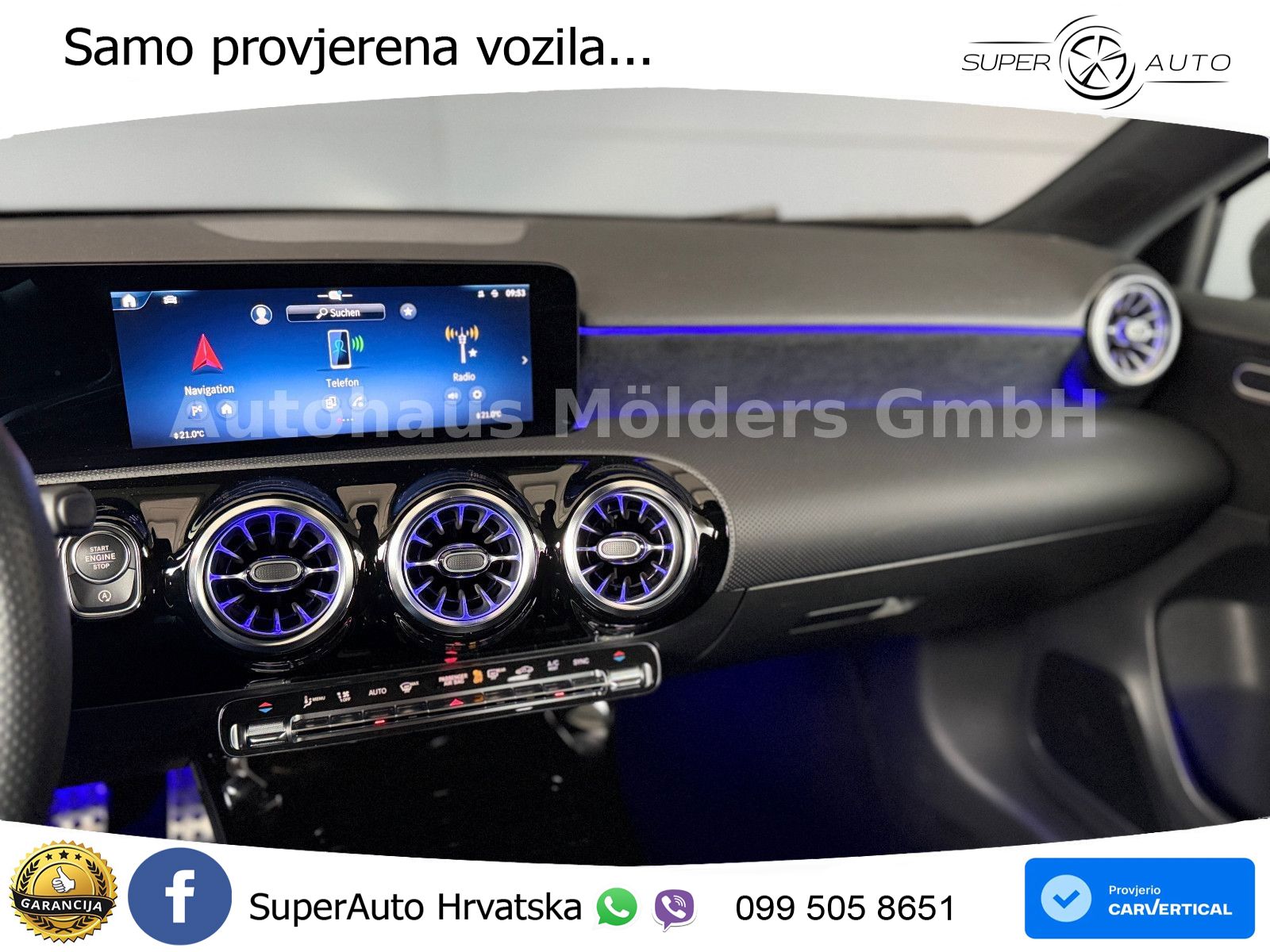 Mercedes-Benz A 220d 8G-DCT AMG LED+GR SJED+ACC