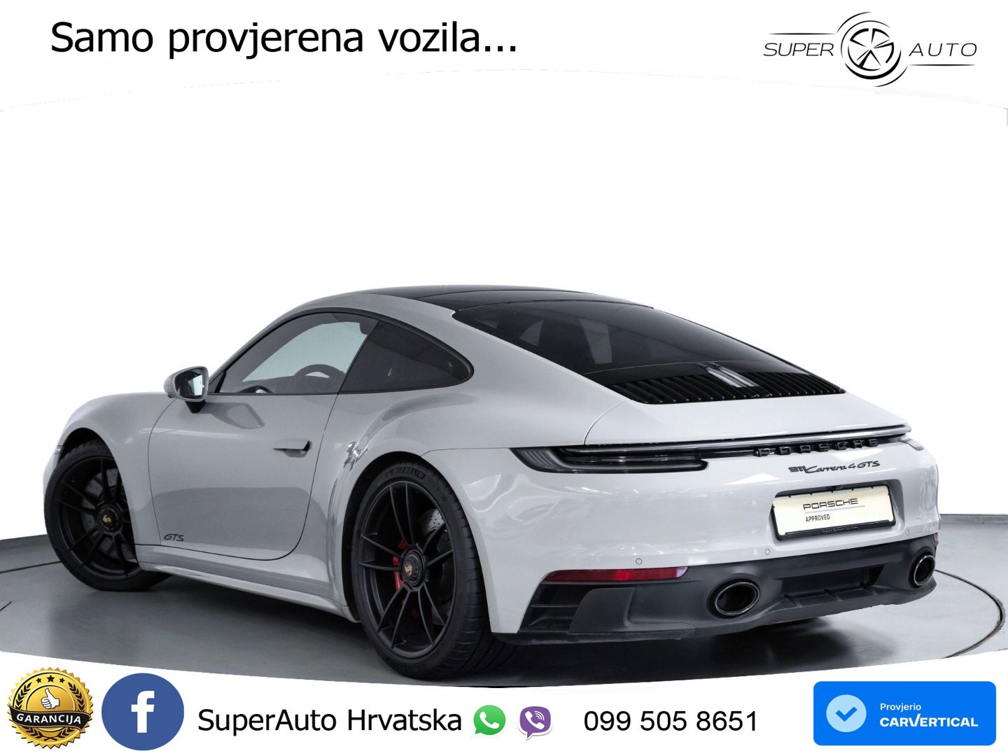Porsche 911 Carrera 4 GTS 3.0 (480 KS) PDK LED+GR SJED+ACC