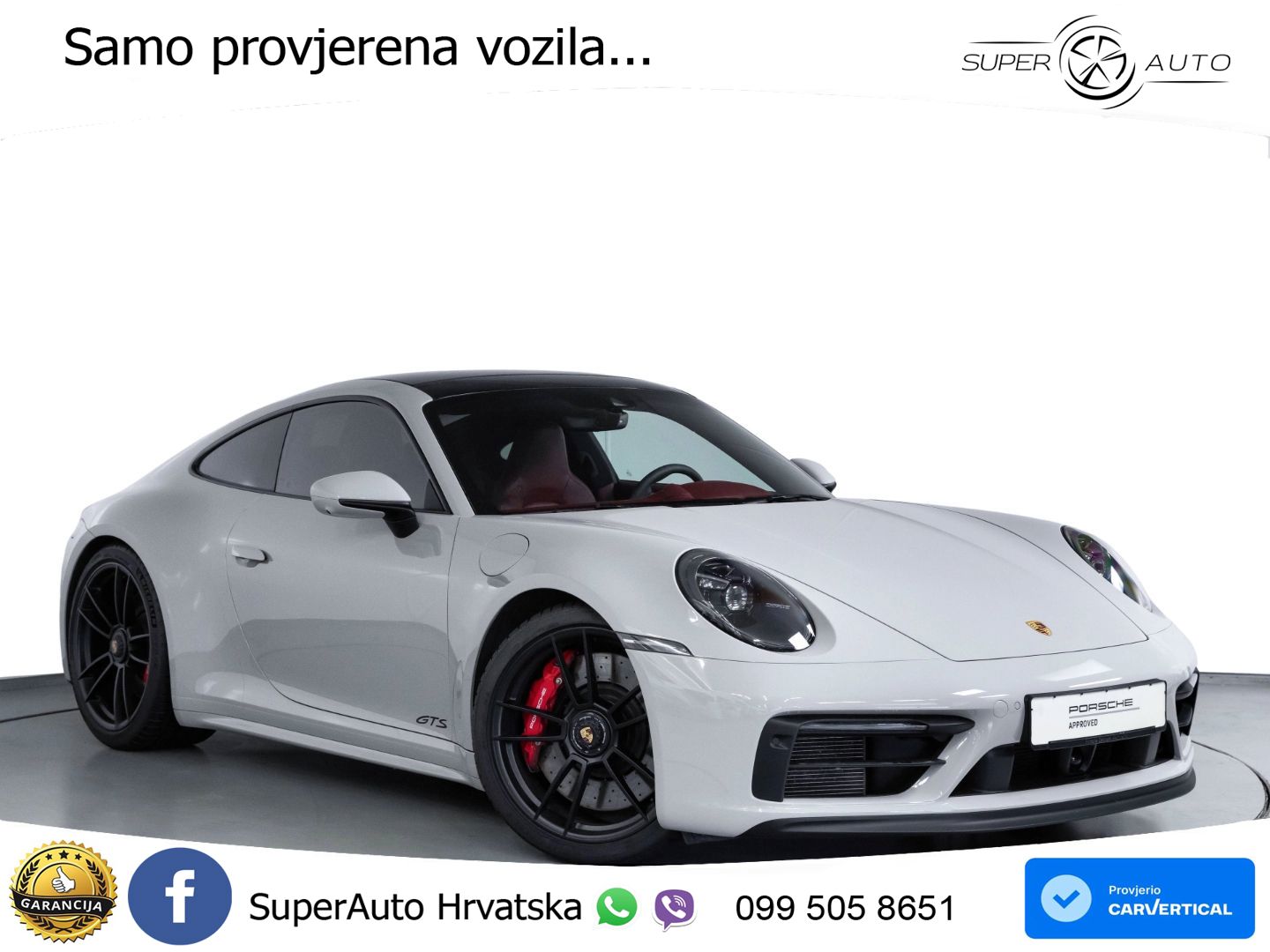 Porsche 911 Carrera 4 GTS 3.0 (480 KS) PDK LED+GR SJED+ACC