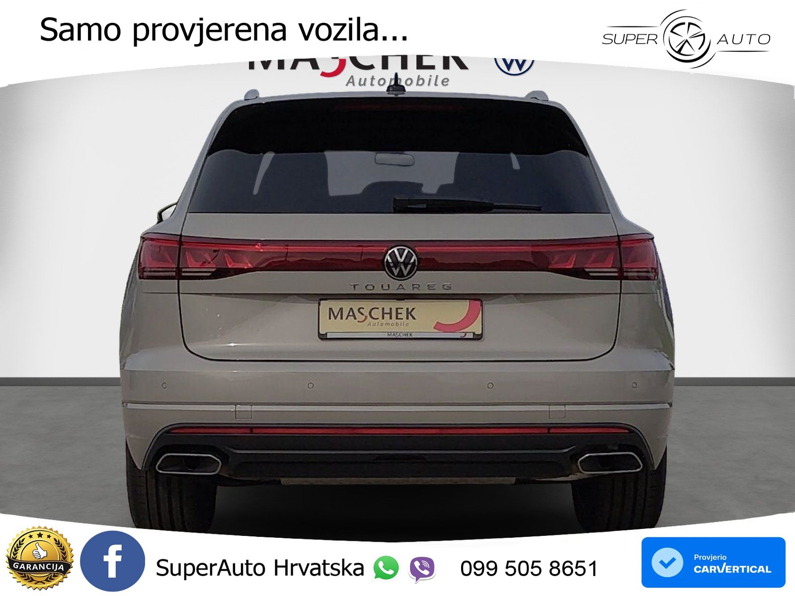 Volkswagen Touareg 3.0 V6 TDI (231 KS) 4MOTION Tiptronic ZRAČNI+ACC+GR SJED+KAM+PANO